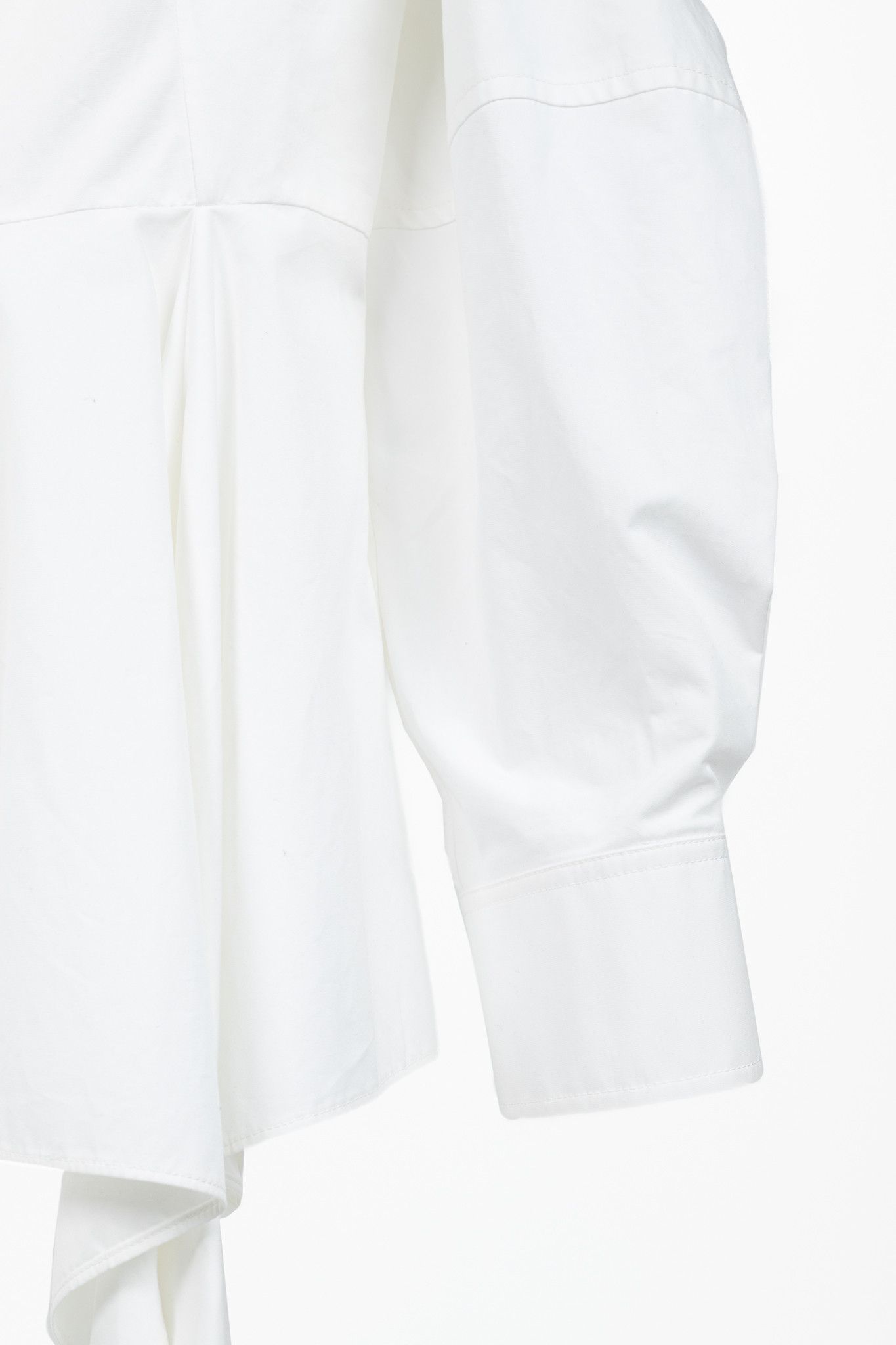 Alexander McQueen Alexander McQueen White Deconstructed Buttoned Peplum Shirt Size M / US 6-8 / IT 42-44 - 7 Thumbnail