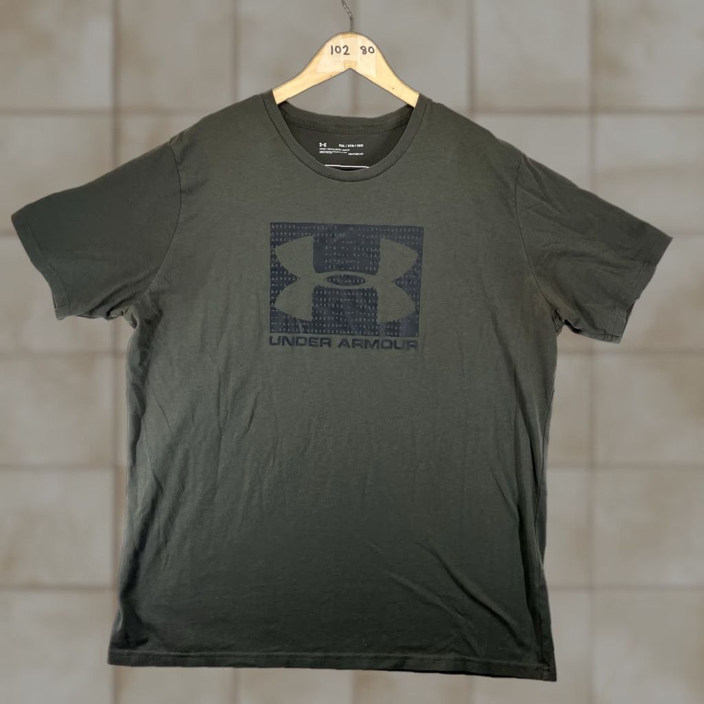 Under Armour Under Armour Men's 2XL UA Graphic Tee T-Shirt Short Sleeve Crew Neck Military Green Graphic Print Warrior HeatGear Breathable Lightweight Shirt Mens Size US XXL / EU 58 / 5 - 1 Thumbnail