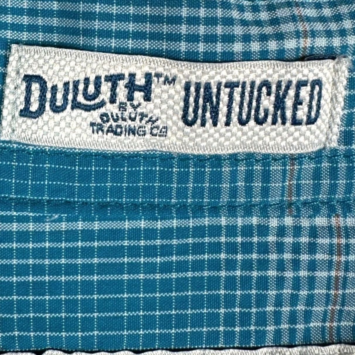 Duluth Trading Company Duluth Trading Co Shirt Mens XL Blue Plaid Relaxed Fit Button-Down Pockets Size US XL / EU 56 / 4 - 5 Thumbnail
