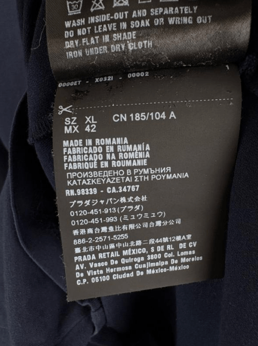 Prada Prada Long Sleeve T-shirt Size US XL / EU 56 / 4 - 4 Thumbnail