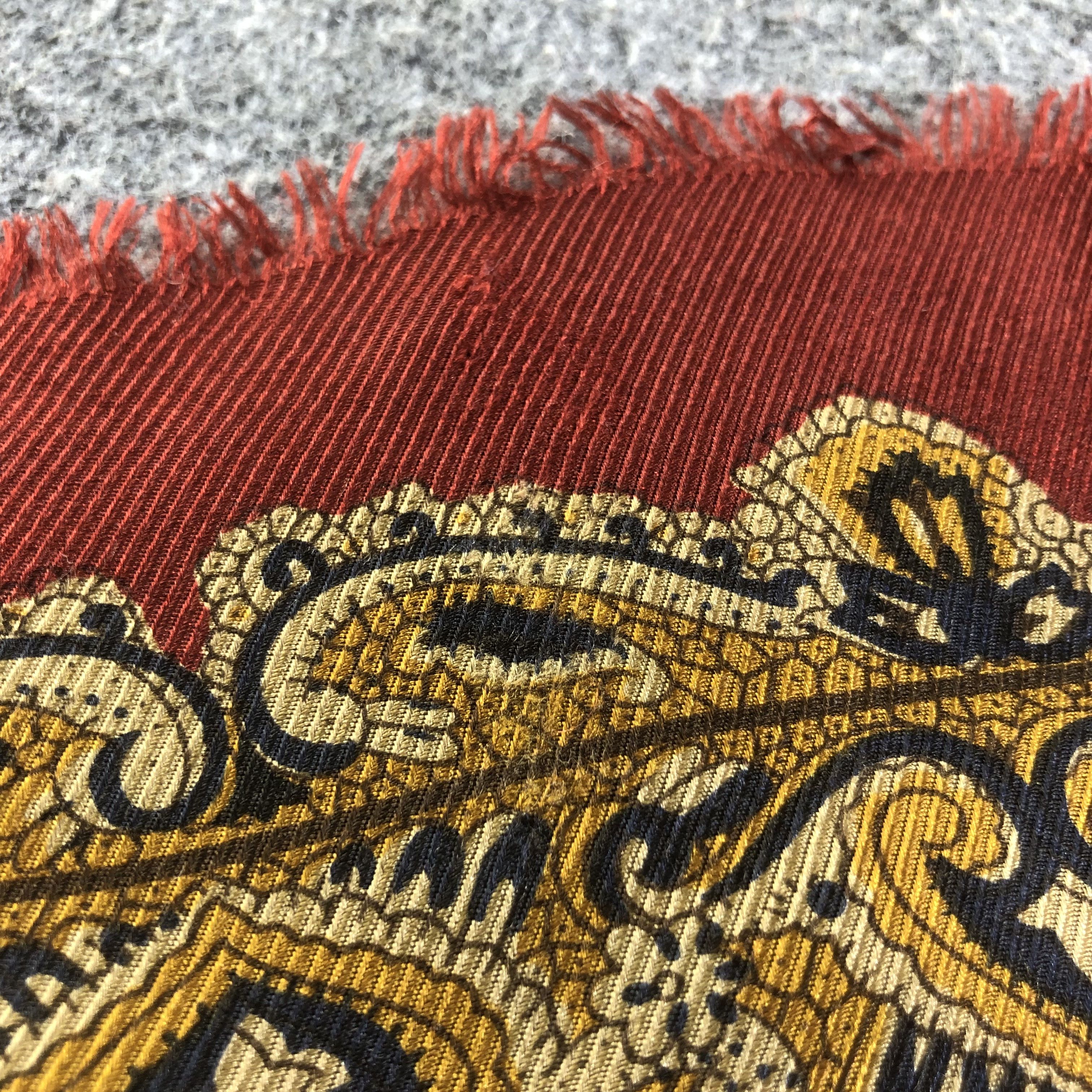 Vintage Cosimo Zannino Silk Wool Scarf Muffler Stole V1828 Size ONE SIZE - 8 Thumbnail