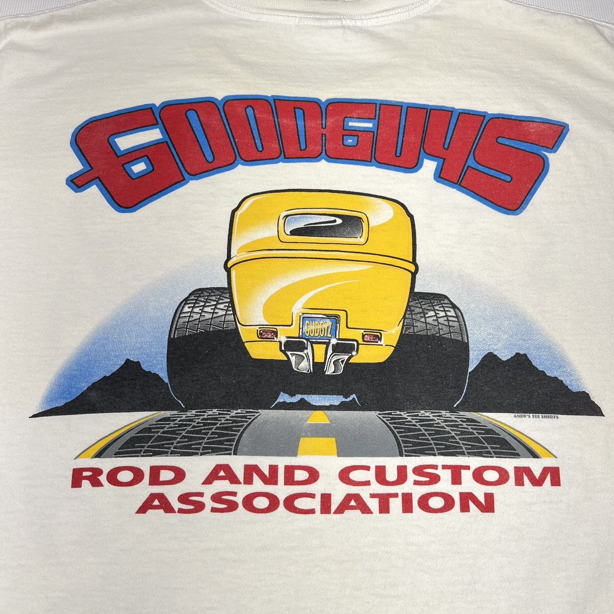 Gildan × Vintage VTG Car Hot Rod Tee Shirt White Classic Auto Retro Graphic Size US XL / EU 56 / 4 - 13 Thumbnail