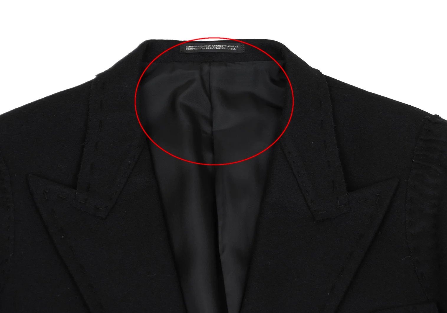 Yohji Yamamoto Yohji Yamamoto Wool Cut Stitch Design Jacket Size US L / EU 52-54 / 3 - 3 Thumbnail
