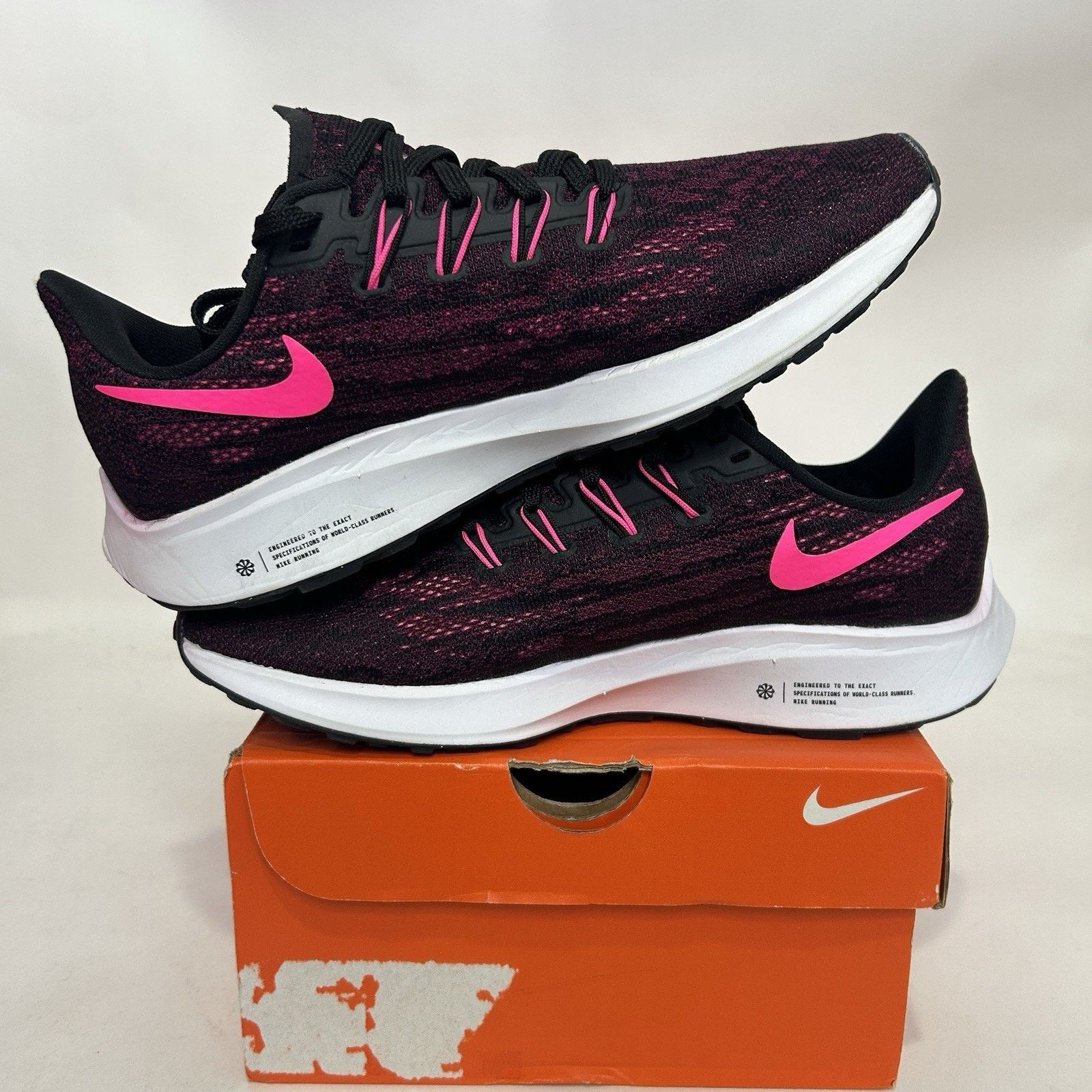 Nike Nike Air Zoom Pegasus 36 WMNS “Pink Blast/True Berry" Size US 7 / IT 37 - 3 Thumbnail