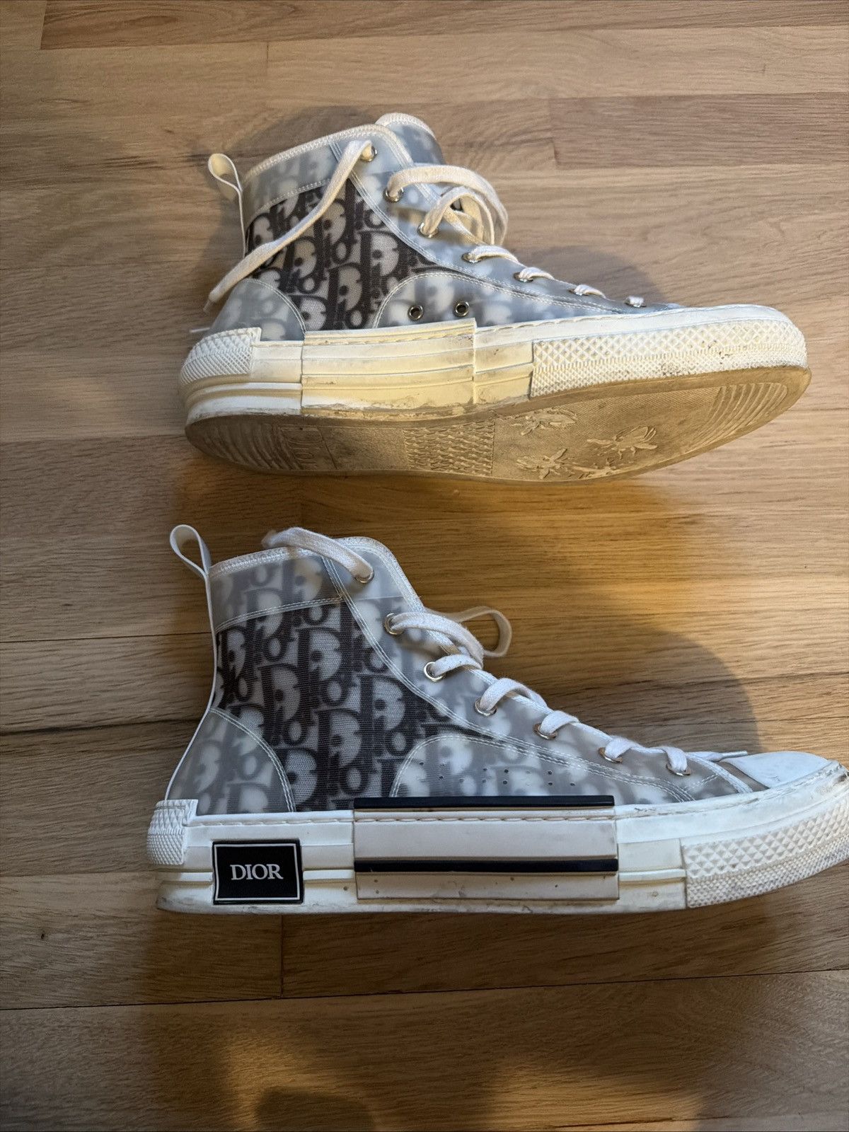 Dior Dior B23 High Top Sneaker Size US 10.5 / EU 43-44 - 3 Thumbnail