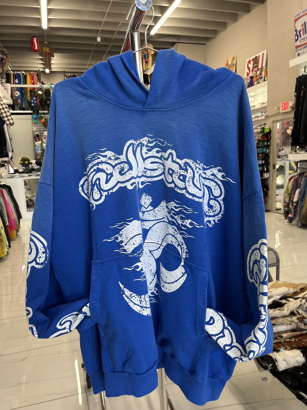 HELLSTAR Yoga Hoodie Blue Size US XXL / EU 58 / 5 - 1 Thumbnail