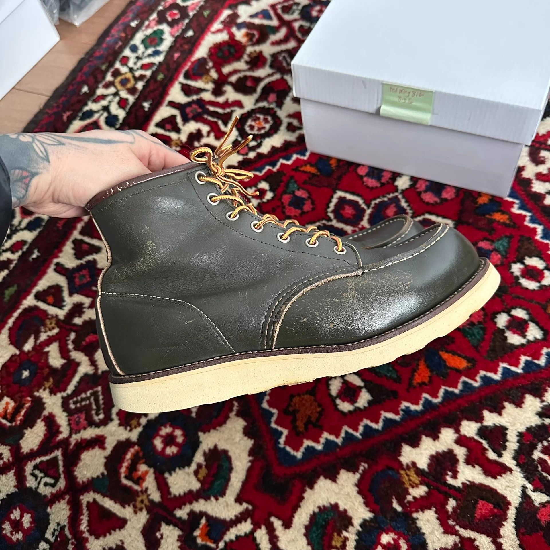 Red Wing Red Wing 8180 8.5E 4-hole Dog Tag Tea Core x Whites/Wesco Size US 8.5 / EU 41-42 - 3 Thumbnail