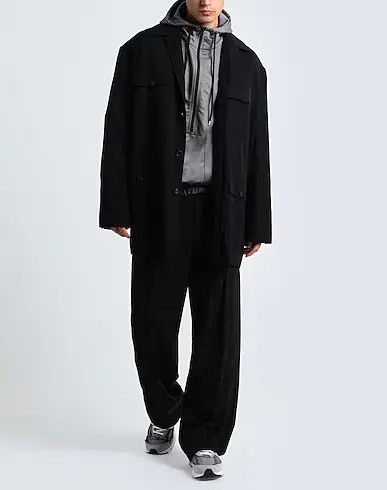 Balenciaga o1mt1gz0724 Flap Pockets Jacket in Black Size US M / EU 48-50 / 2 - 2 Thumbnail