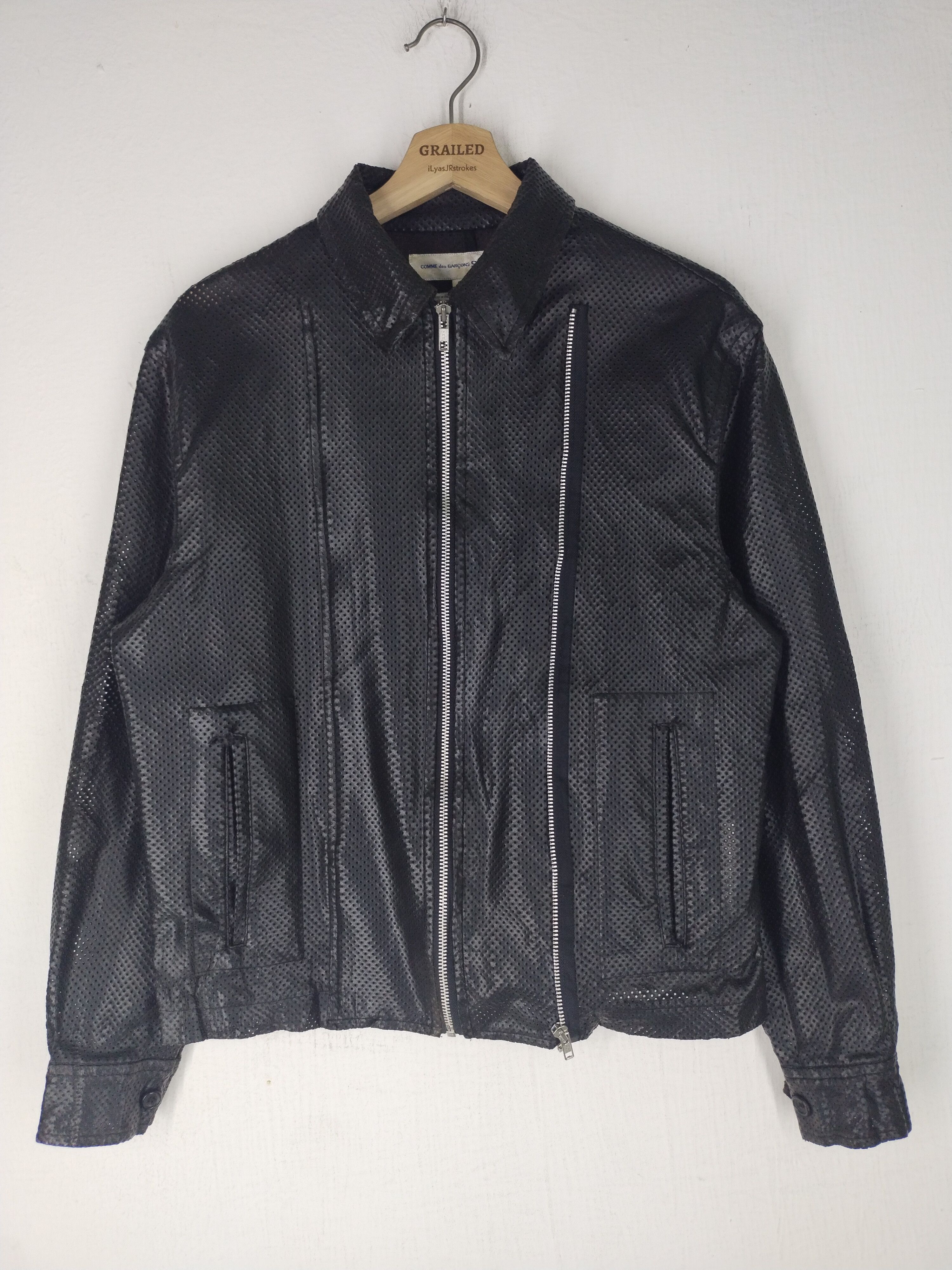 ジャケット・アウター COMME des GARCONS 80s rider's jacket BLK Comme des Garçons // BLACK Black Belted Rider Jacket – VSP