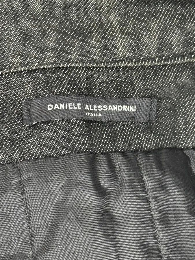 Daniele Alessandrini 2000s Daniele Alessandrini Biker Raw Grey Denim Jacket Size US S / EU 44-46 / 1 - 9 Thumbnail
