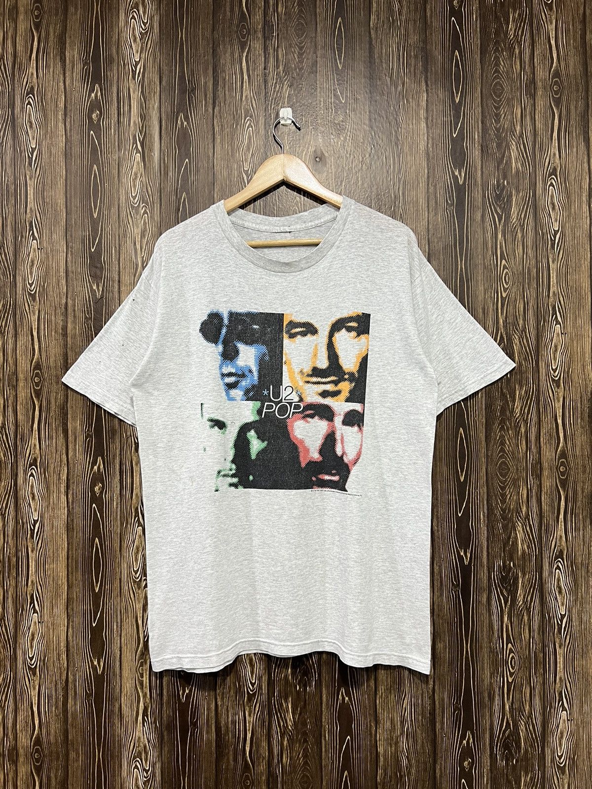 Band Tees × Vintage Vintage 90s U2 Pop Mart Tour Tshirt Size US L / EU 52-54 / 3 - 1 Thumbnail