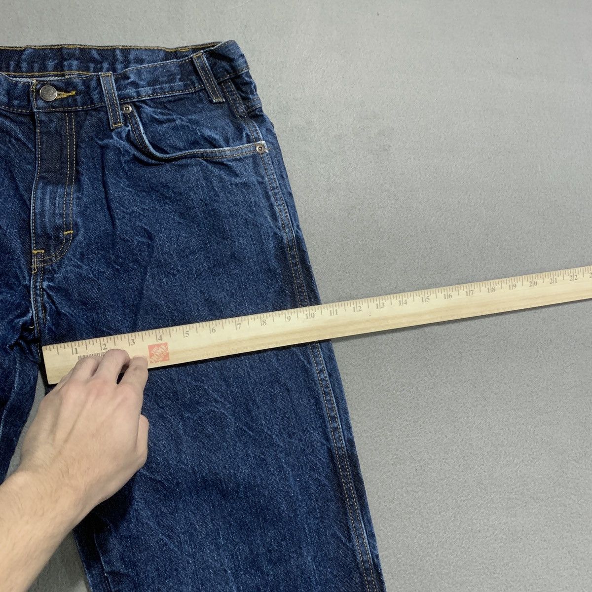 Dickies Dickies Jeans Mens Sz 34 Blue Denim Wide Leg Pants Dark Wash Size US 34 / EU 50 - 14 Thumbnail