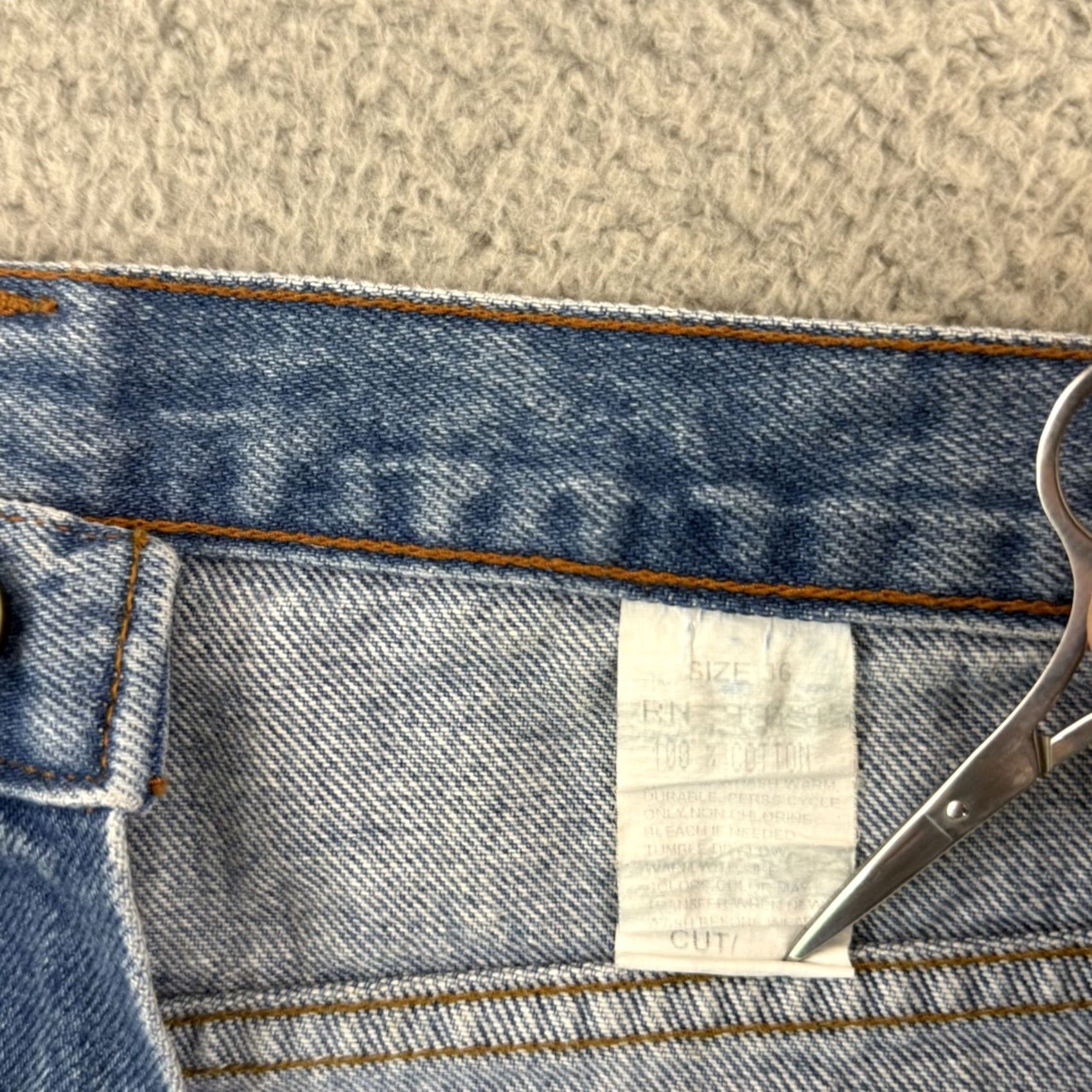 CB Sports VINTAGE PB Sports Jeans Mens 34x32 Blue Grunge Wide Leg Baggy Loose Skate Y2K Jeans Size US 34 / EU 50 - 5 Thumbnail