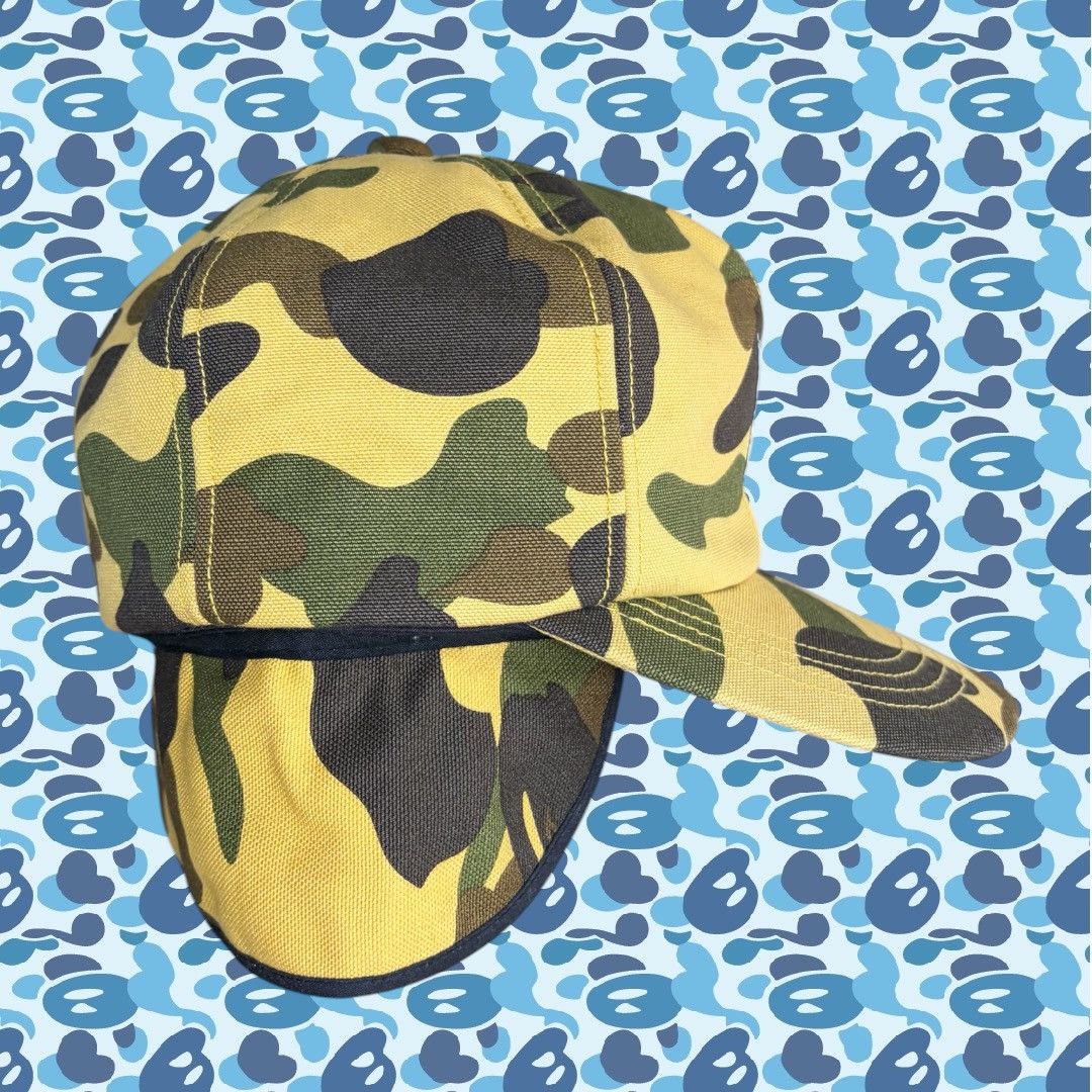 Bape × Carhartt ‘06 Bape x Carhartt Yellow 1st Camo Winter Hat Size ONE SIZE - 3 Thumbnail