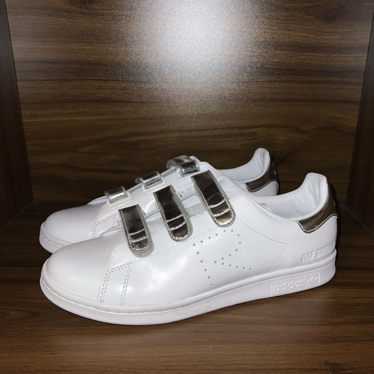 Adidas × Raf Simons FW16 Adidas Raf Simons Stan Smith Comfort White & Silver Size US 9.5 / EU 42-43 - 1 Thumbnail