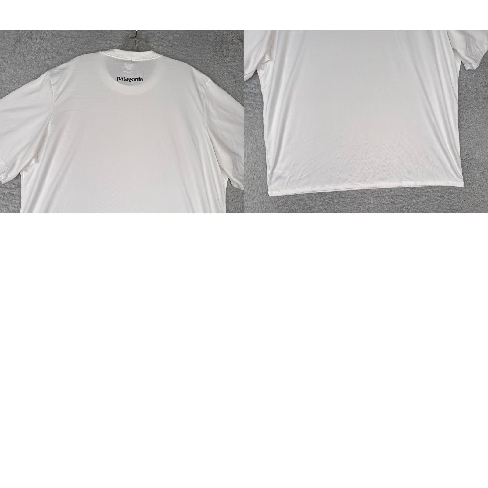Patagonia PATAGONIA Shirt Men XL White Short Sleeve Crew Neck 100% Polyester Logo T-Shirt Mens Size US XL / EU 56 / 4 - 9 Thumbnail