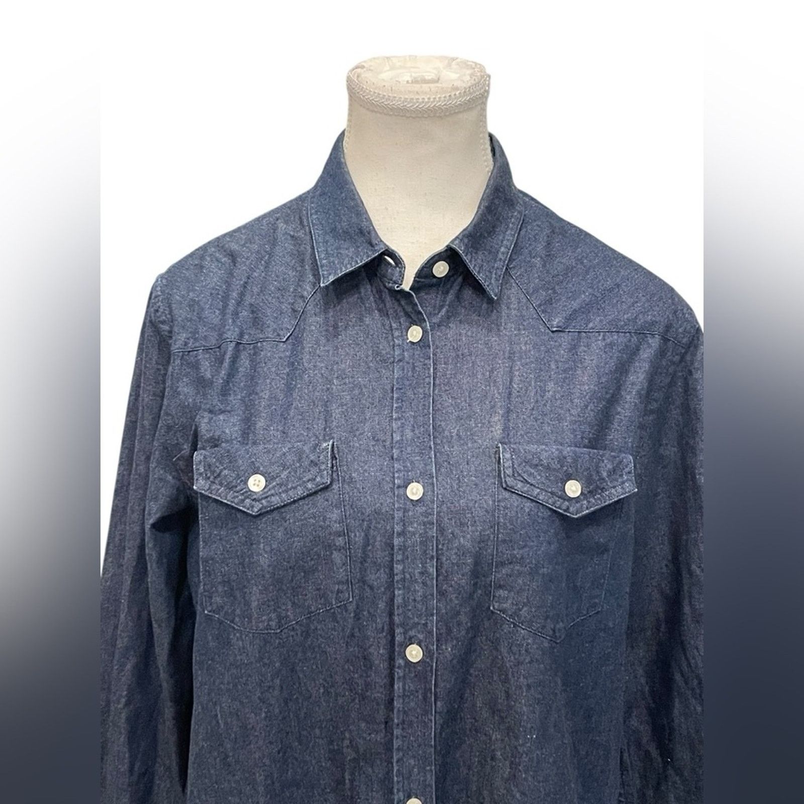Acne Studios ACNE woman Denim shirt dress Sz:38 Size XS / US 0-2 / IT 36-38 - 2 Thumbnail
