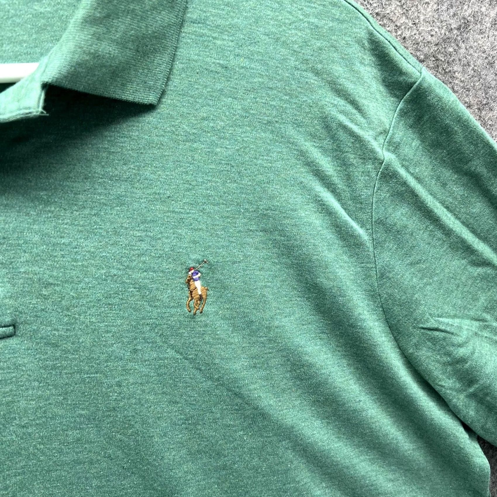 Polo Ralph Lauren Polo Ralph Lauren Polo Shirt Mens L Green Classic Fit Casual Short Sleeve Vintage Rugby Size US L / EU 52-54 / 3 - 7 Thumbnail