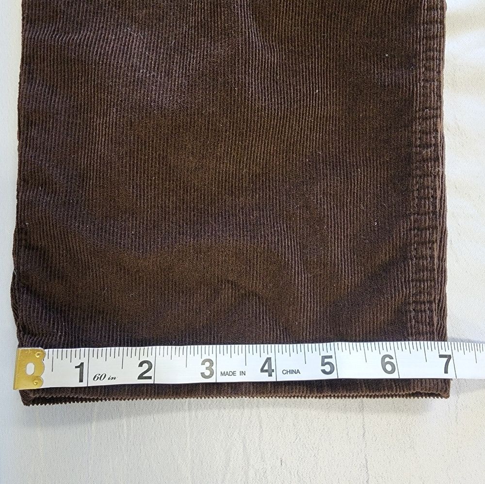Banana Republic Banana Republic Men's Chocolate Corduroy Slim Fit Traveler Size US 35 - 7 Thumbnail