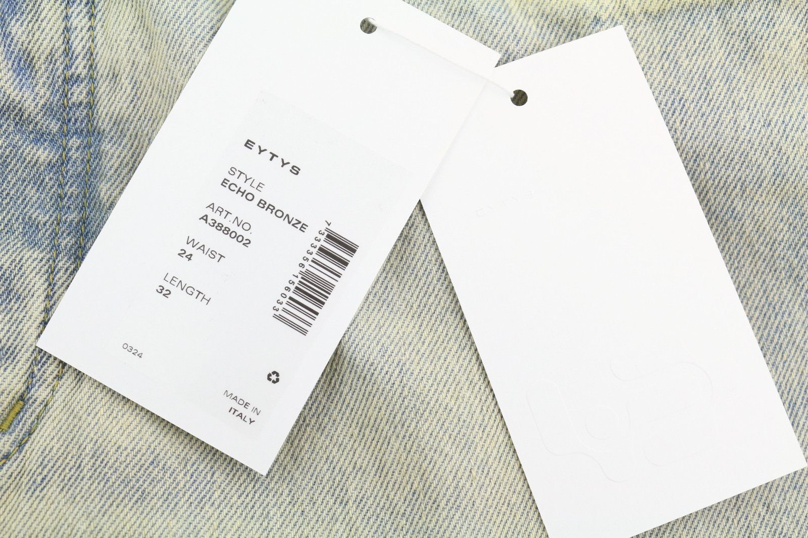 Eytys ECHO BRONZE ULTRA BAGGY W24/L32 Blue Faded RRP370 88863 Size 24" / US 00 / IT 34 - 7 Thumbnail