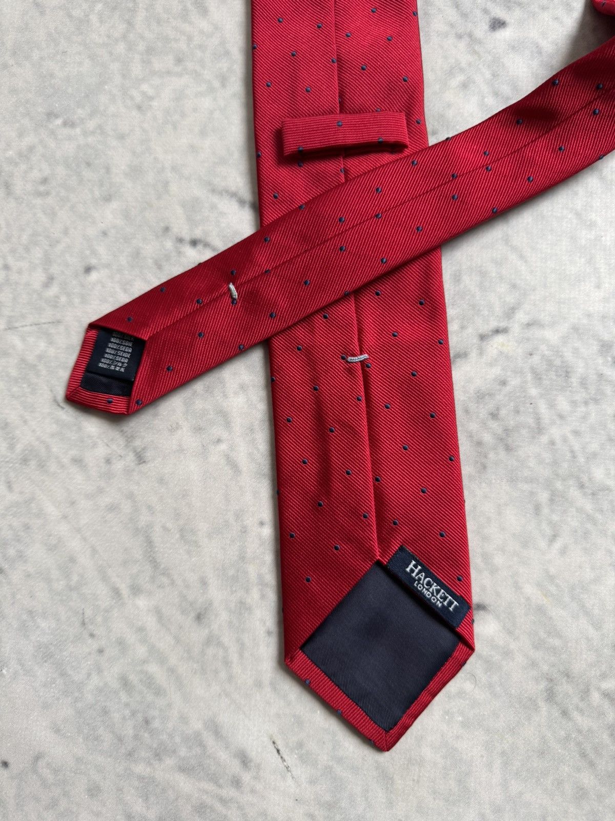 Vintage Awesome red Hackett tie Size ONE SIZE - 4 Thumbnail