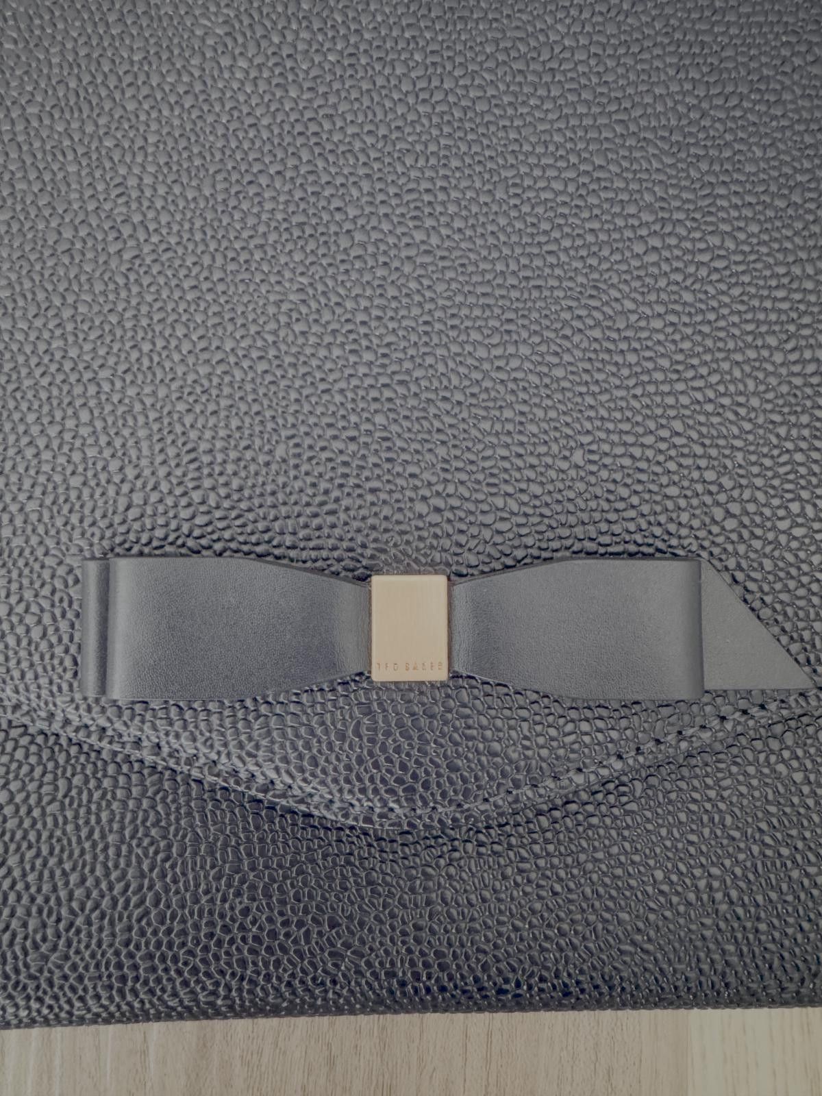 Ted Baker Ted Baker Krystan Leather Envelope Clutch- Navy Size ONE SIZE - 3 Thumbnail