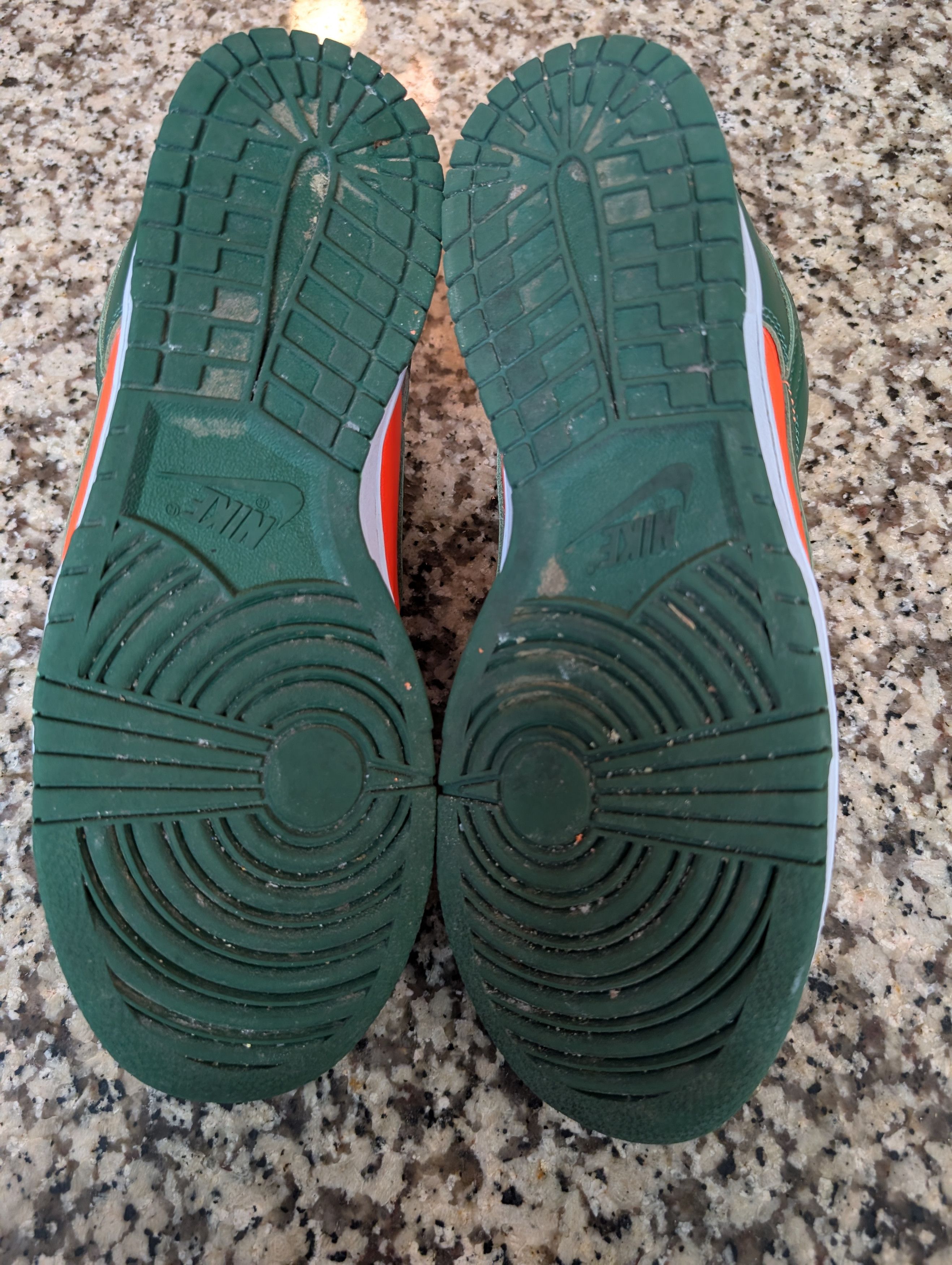 Nike Nike Dunk Low Retro " Miami Hurricanes " Size US 9.5 / EU 42-43 - 9 Thumbnail