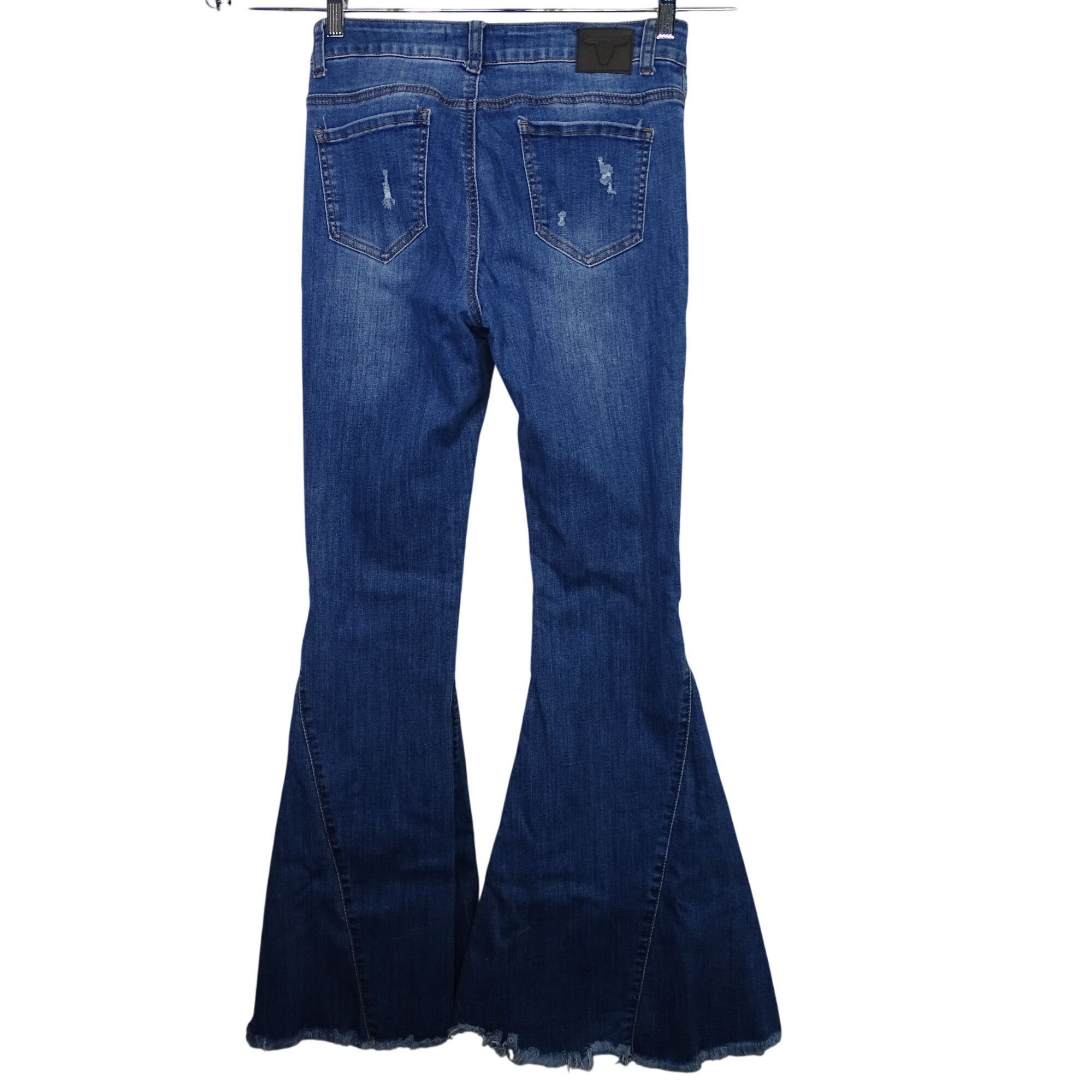 Other L&B Lucky Blessed Mid Rise Flare Jeans Size 4 Distressed Size 27" / US 4 / IT 40 - 4 Thumbnail