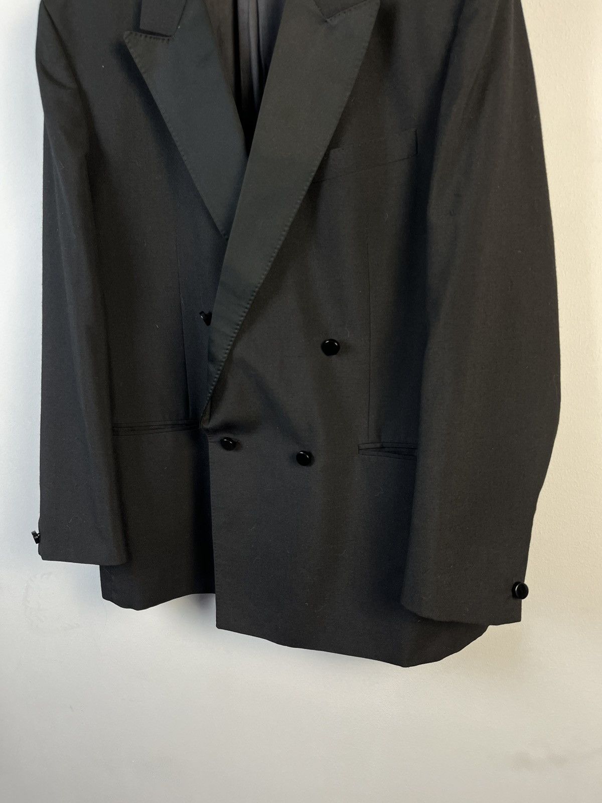 Givenchy GIVENCHY Vintage Wool & Polyester Smoking Suit Yugoslavia Size 44R - 7 Thumbnail