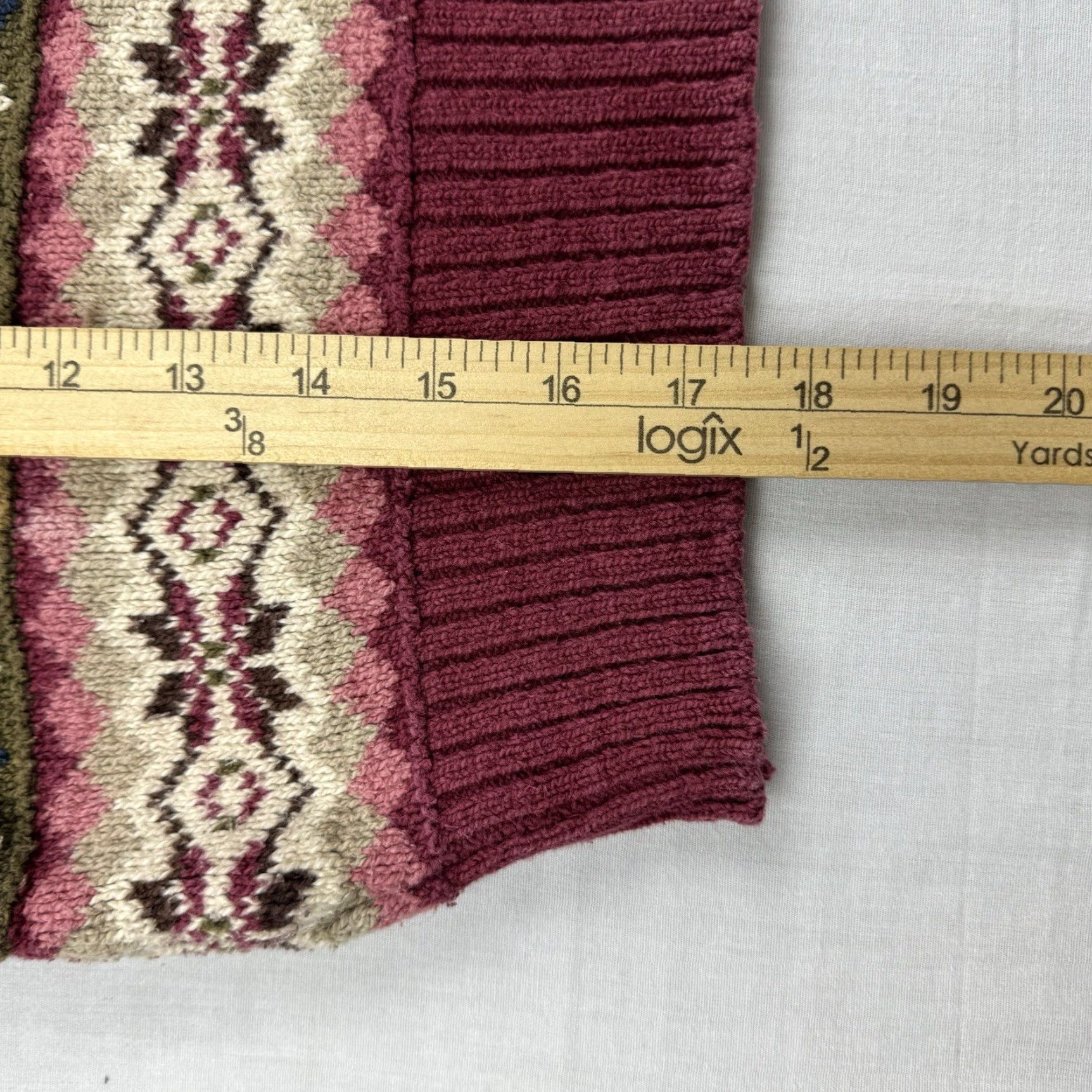 Vintage VINTAGE LizWear Sweater Vest Women's Medium Sleeveless Red Geometric 90s Y2K Hipster Size M / US 6-8 / IT 42-44 - 5 Thumbnail