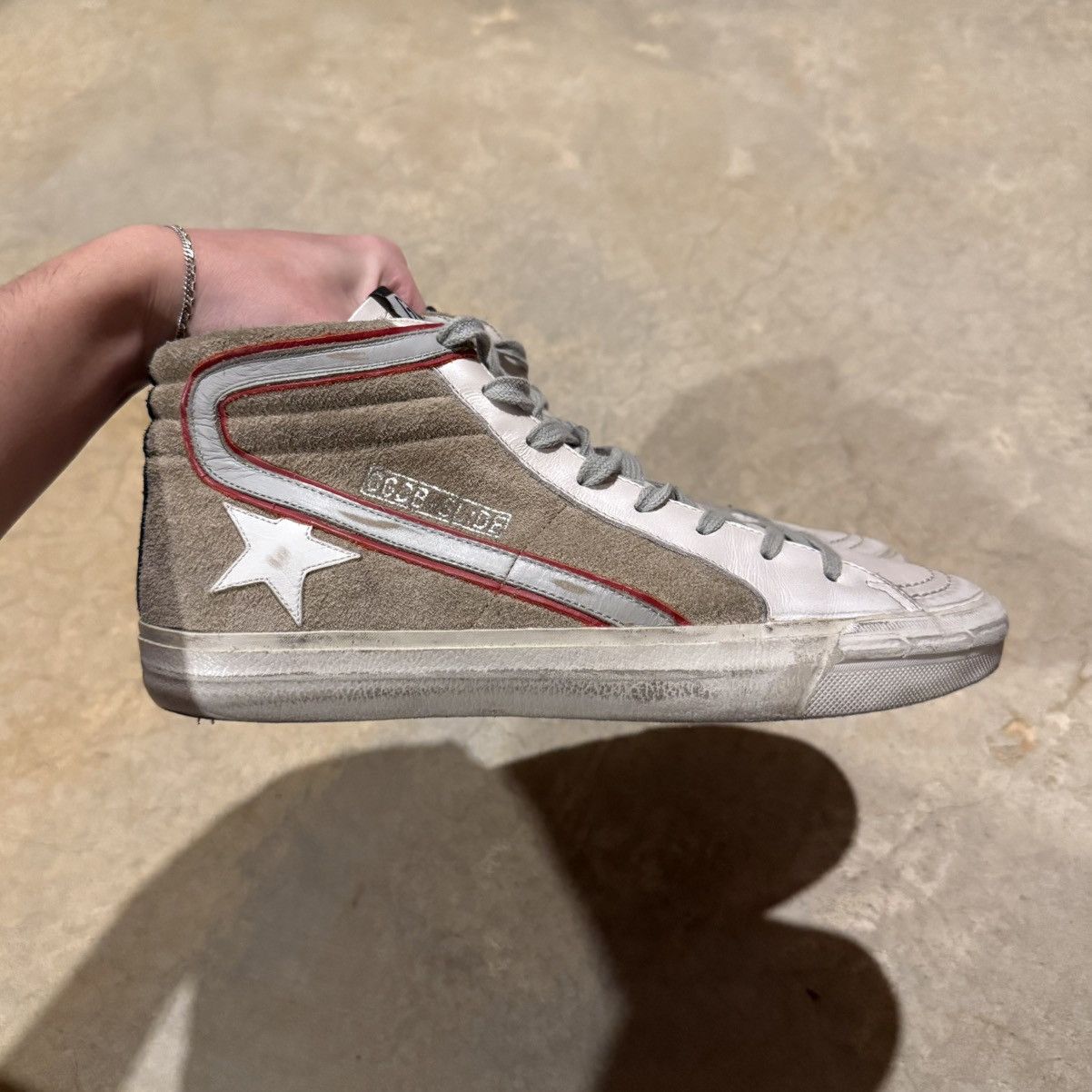 Golden Goose Golden Goose Slide Distressed Suede Sneakers US 8 Size US 8 / EU 41 - 7 Thumbnail