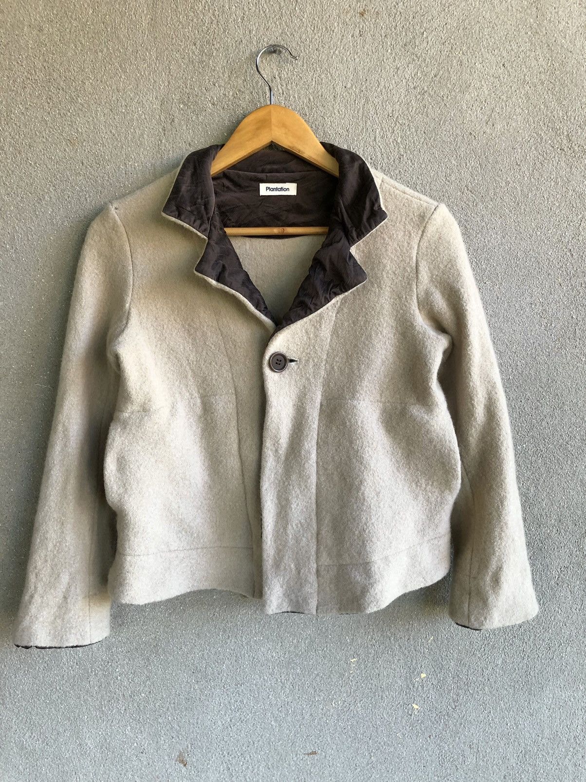 Issey Miyake Vintage Issey Miyake Plantation wool jacket Size S / US 4 / IT 40 - 1 Thumbnail