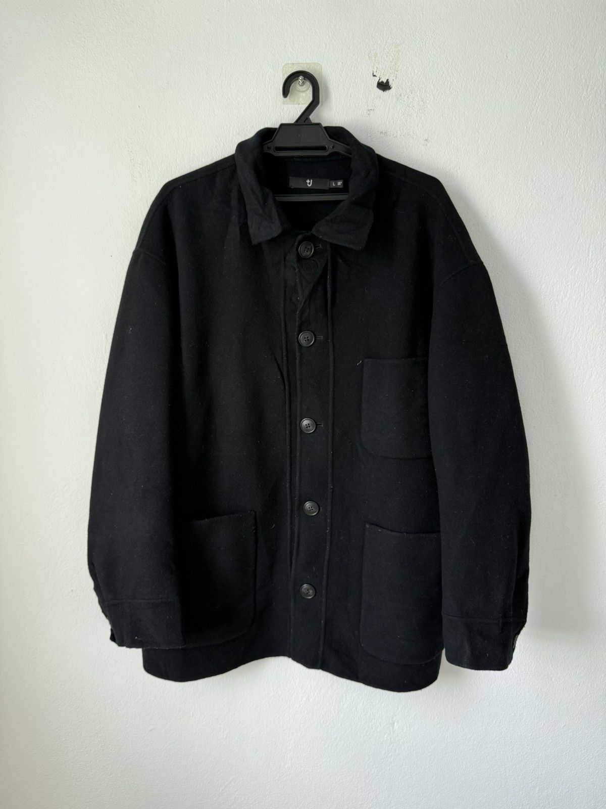 Jil Sander × Uniqlo BINDING ACCEPT JIL SANDER OVERSIZED STYLE BLACK JACKET Size US L / EU 52-54 / 3 - 1 Thumbnail
