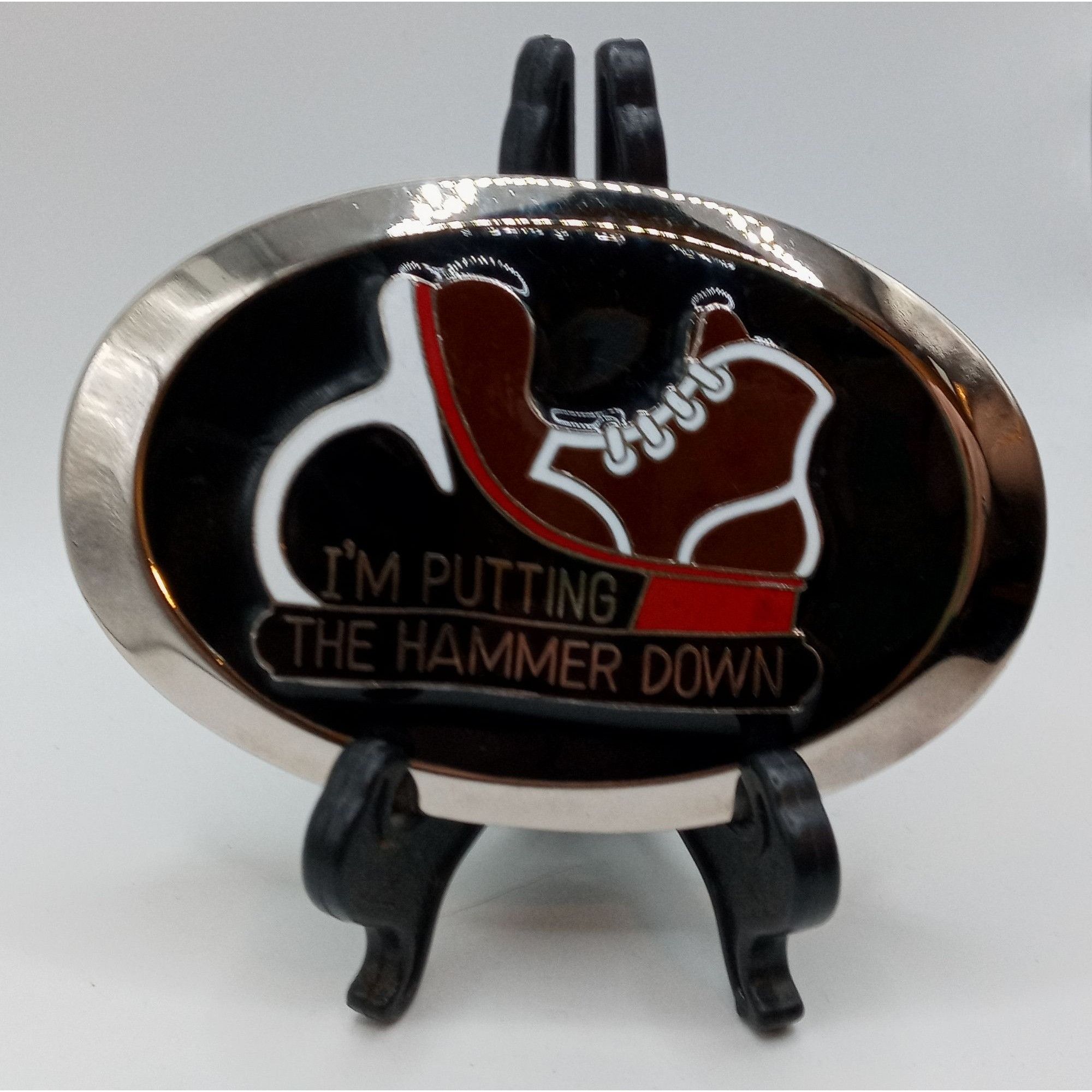Other Putting The Hammer Down Belt Buckle Vintage Trucker Western Size ONE SIZE - 12 Thumbnail