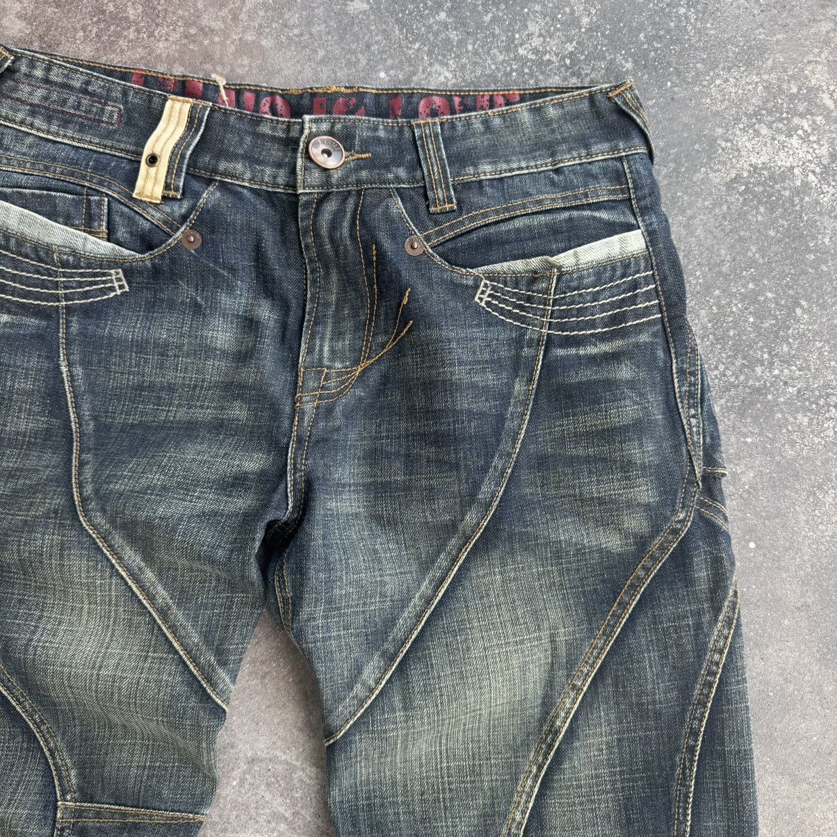 Hysteric Glamour Japanese Style Vintage Avant Garde Washed Jeans Size US 31 - 8 Thumbnail