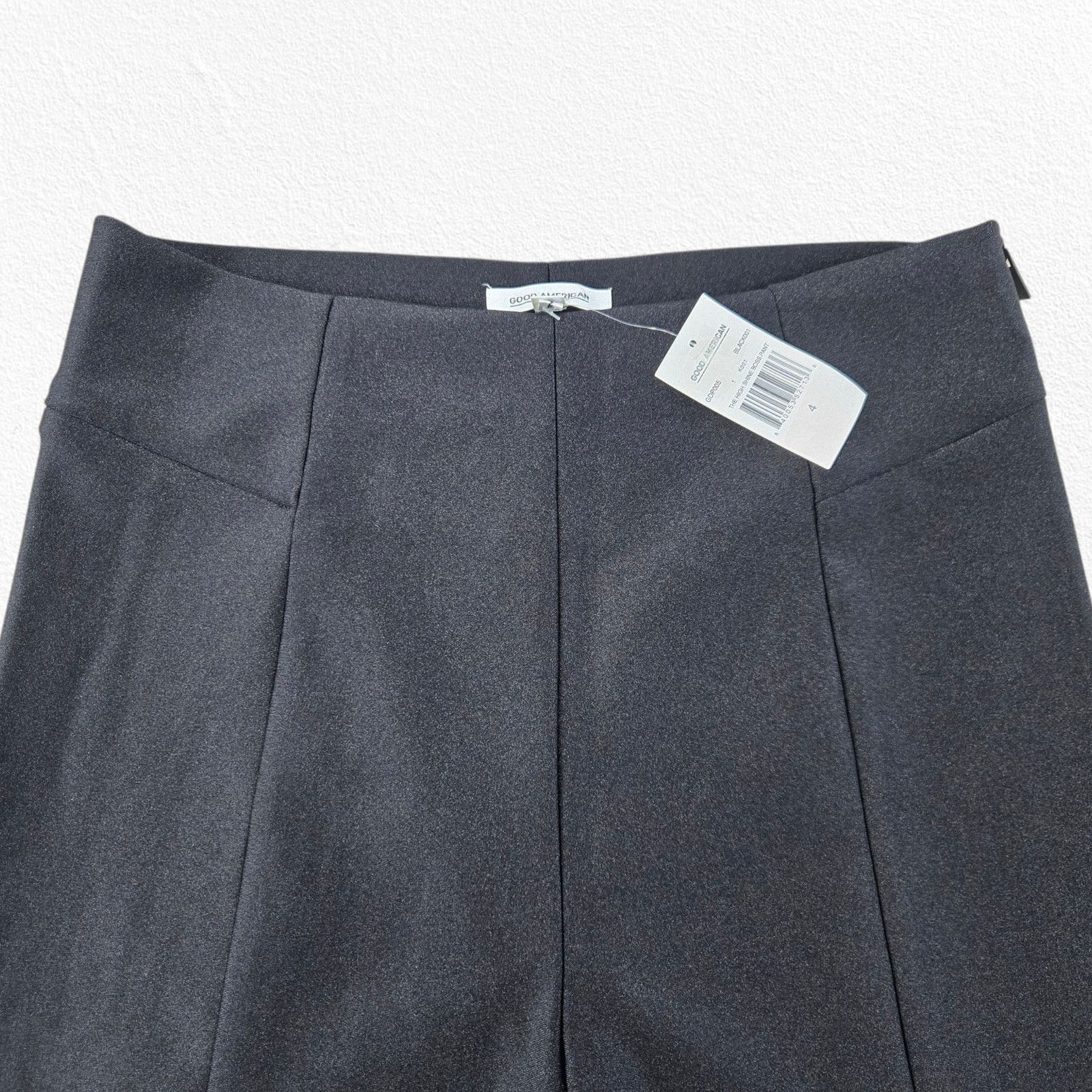Good American Good American Black High Shine Boss Pant Size 4 NWT Size 27" / US 4 / IT 40 - 3 Thumbnail
