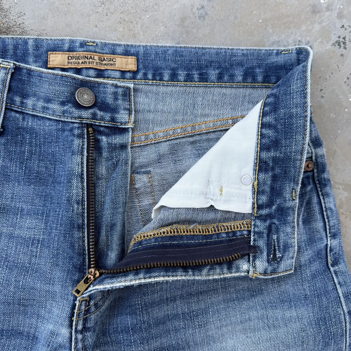 Japanese Brand Vintage S-002 Japan Faded Denim Jean Pants W32 Size US 32 / EU 48 - 6 Thumbnail