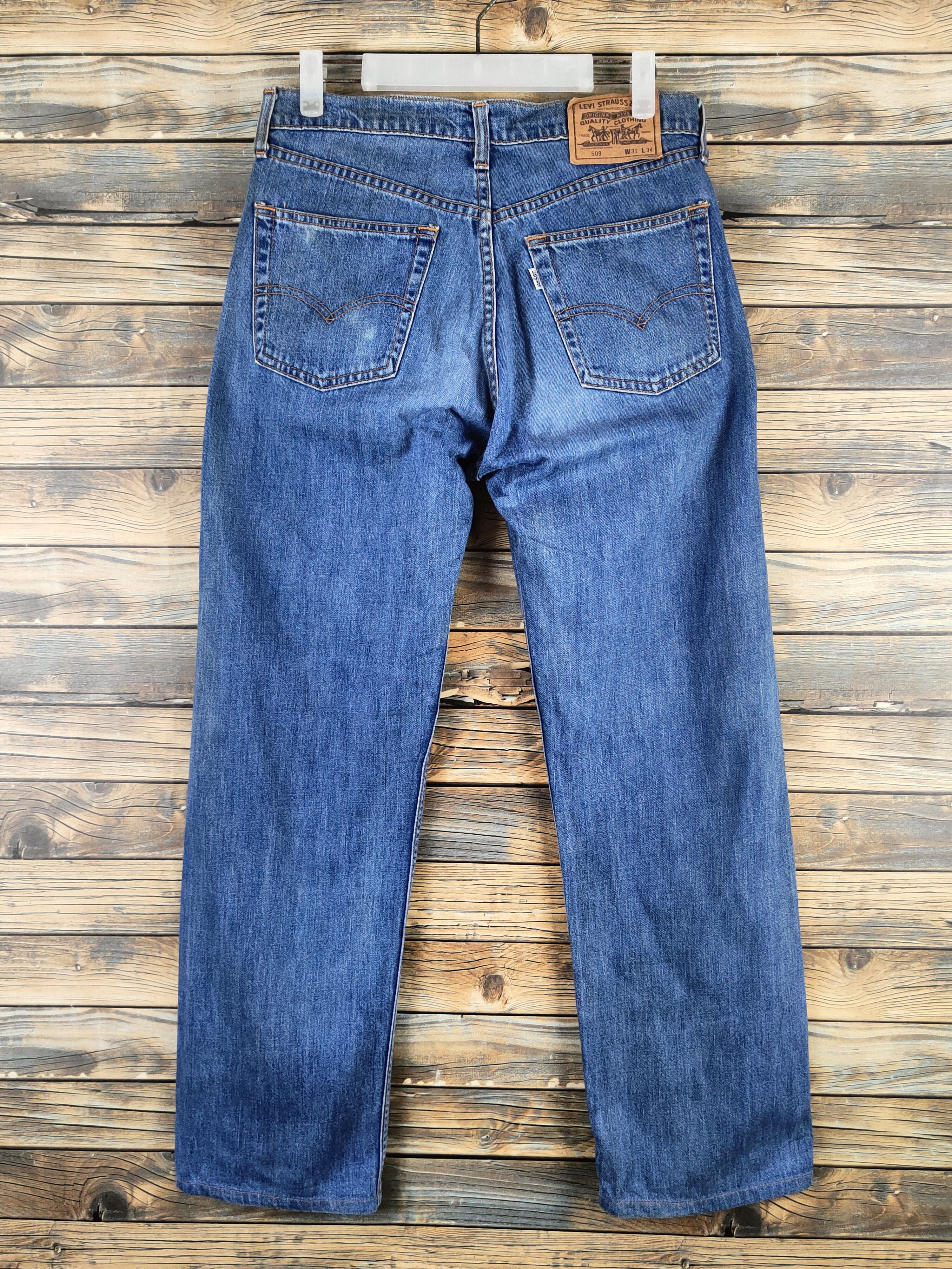 Levi's 509 Levi's Blue Distressed Ripped denim Jeans #S2835 Size US 30 / EU 46 - 7 Thumbnail