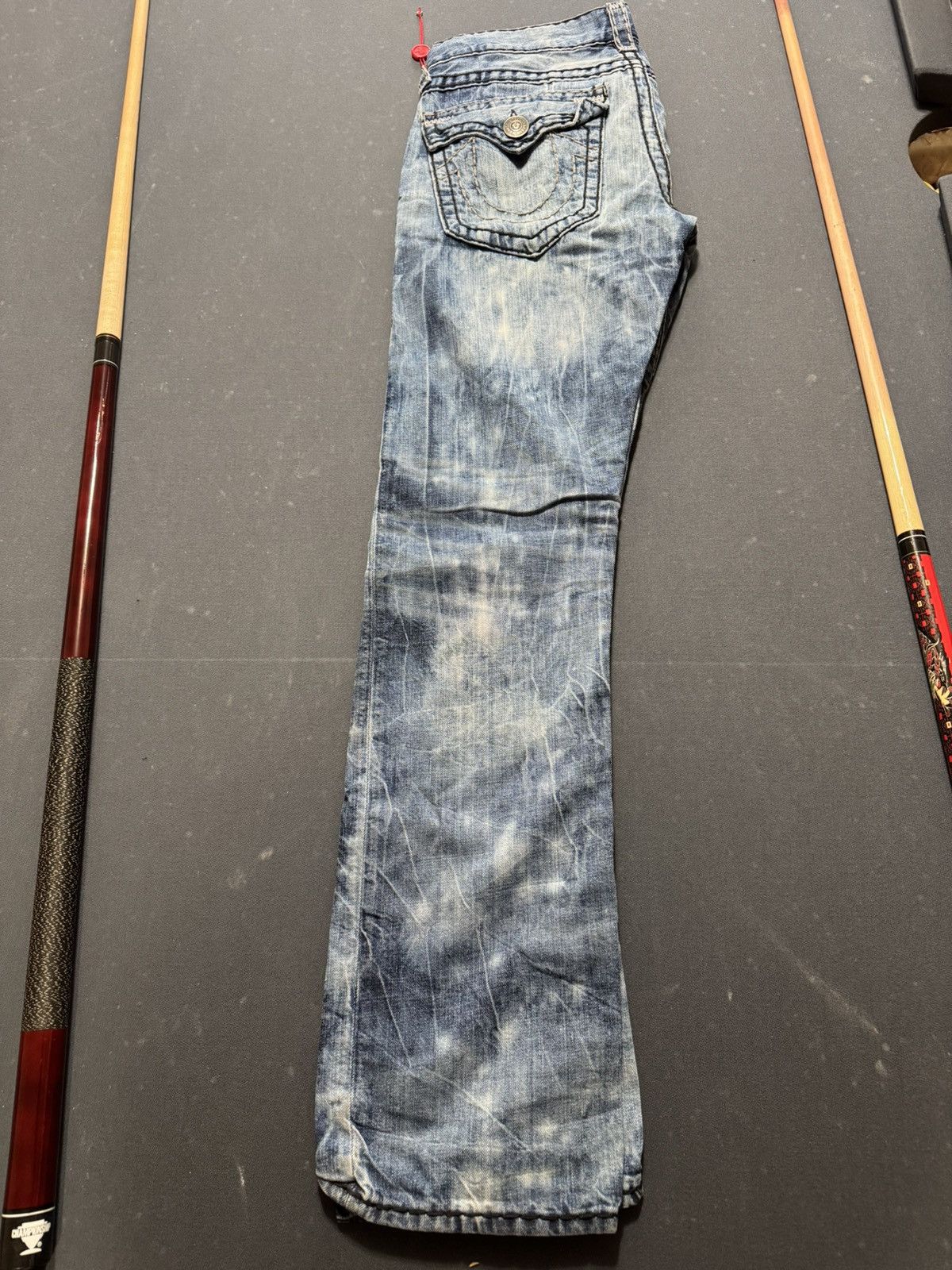 True Religion True Religion Acid Wash Denim Size US 30 / EU 46 - 2 Thumbnail