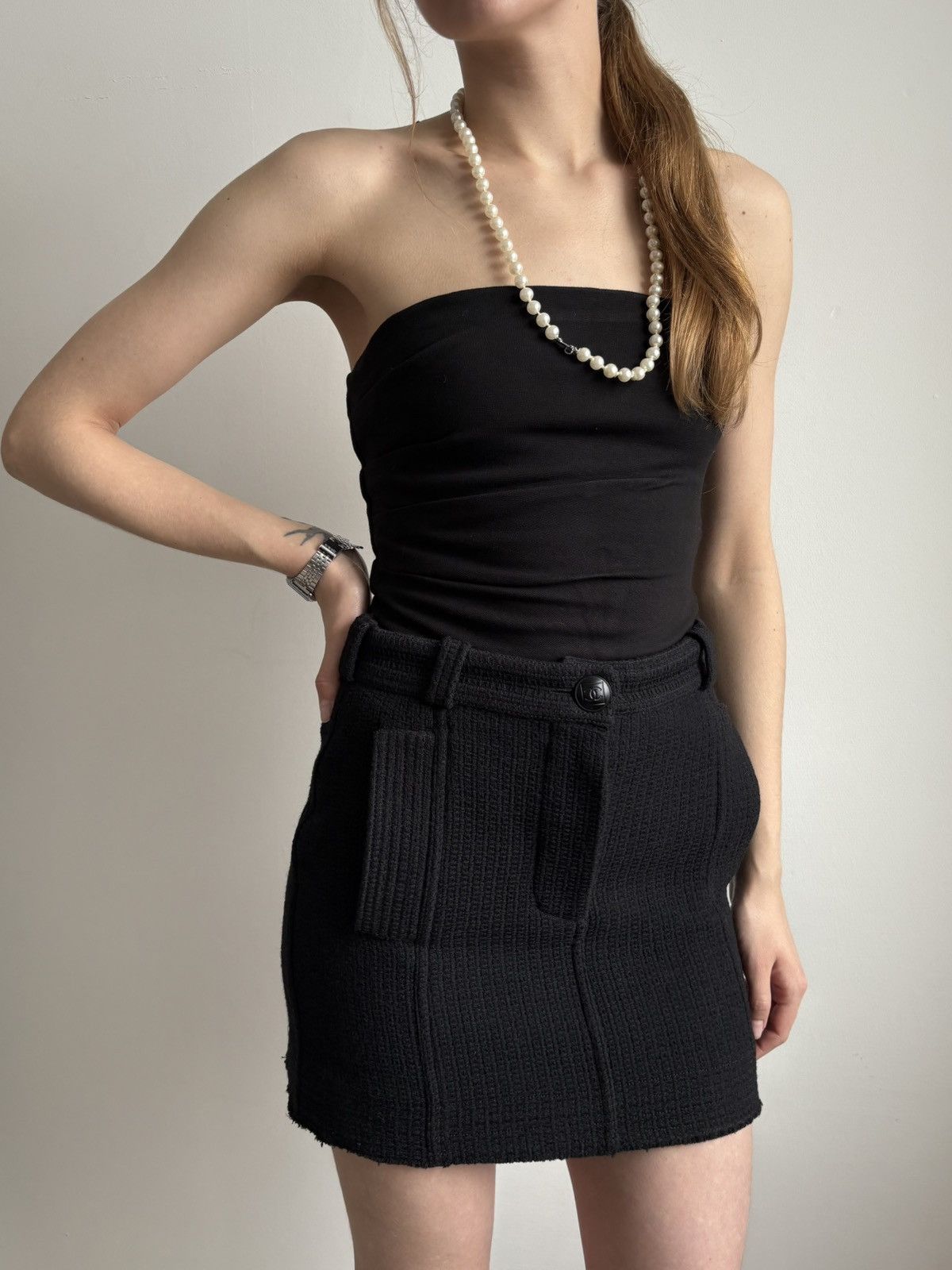 Chanel Chanel Sports Line 08A Mini Skirt Wool Tweed Boucle 34 XS Size 25" / US 0 / IT 36 - 4 Thumbnail