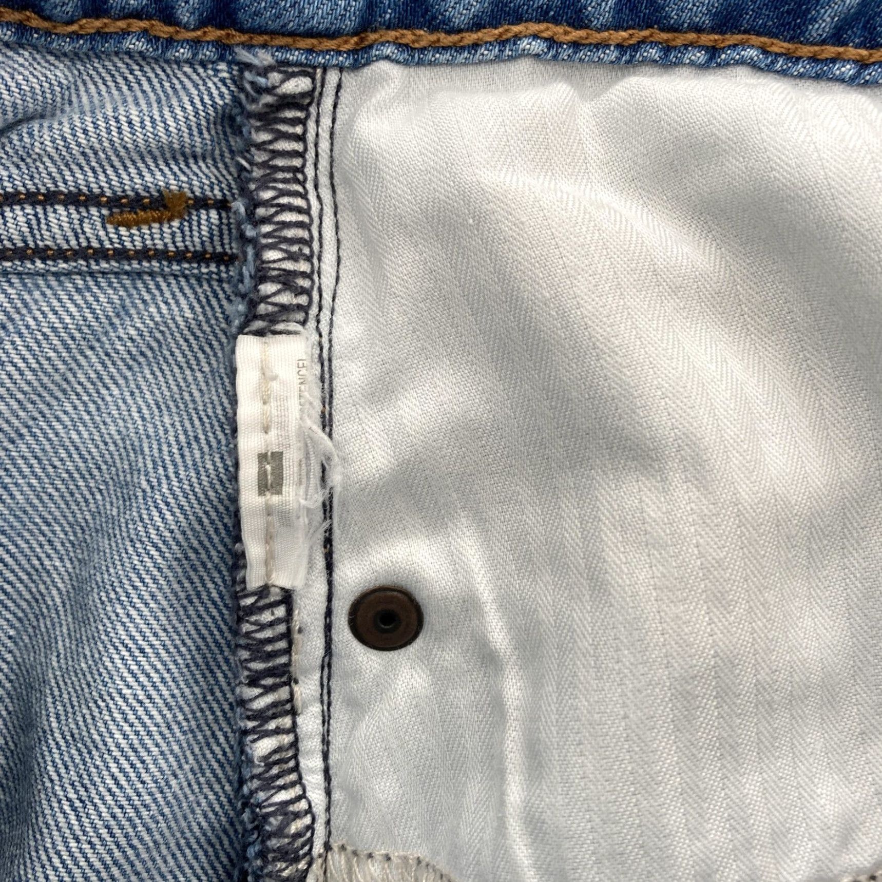 Abercrombie & Fitch Abercrombie & Fitch Jeans Womens 0S High Rise Crop Wide Leg Curve Love Raw Hem Jeans Womens 0S Short Light Bio Blue 23 in Inseam Size 25" / US 0 / IT 36 - 5 Thumbnail