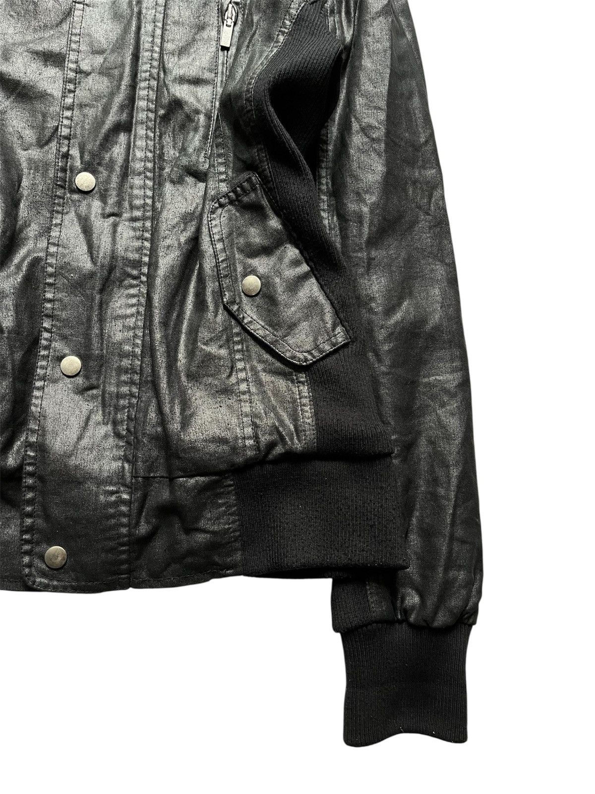 BUFFALO BOBS 2000s Rendez-Vouz waxed black vkei bono jacket Size US M / EU 48-50 / 2 - 4 Thumbnail