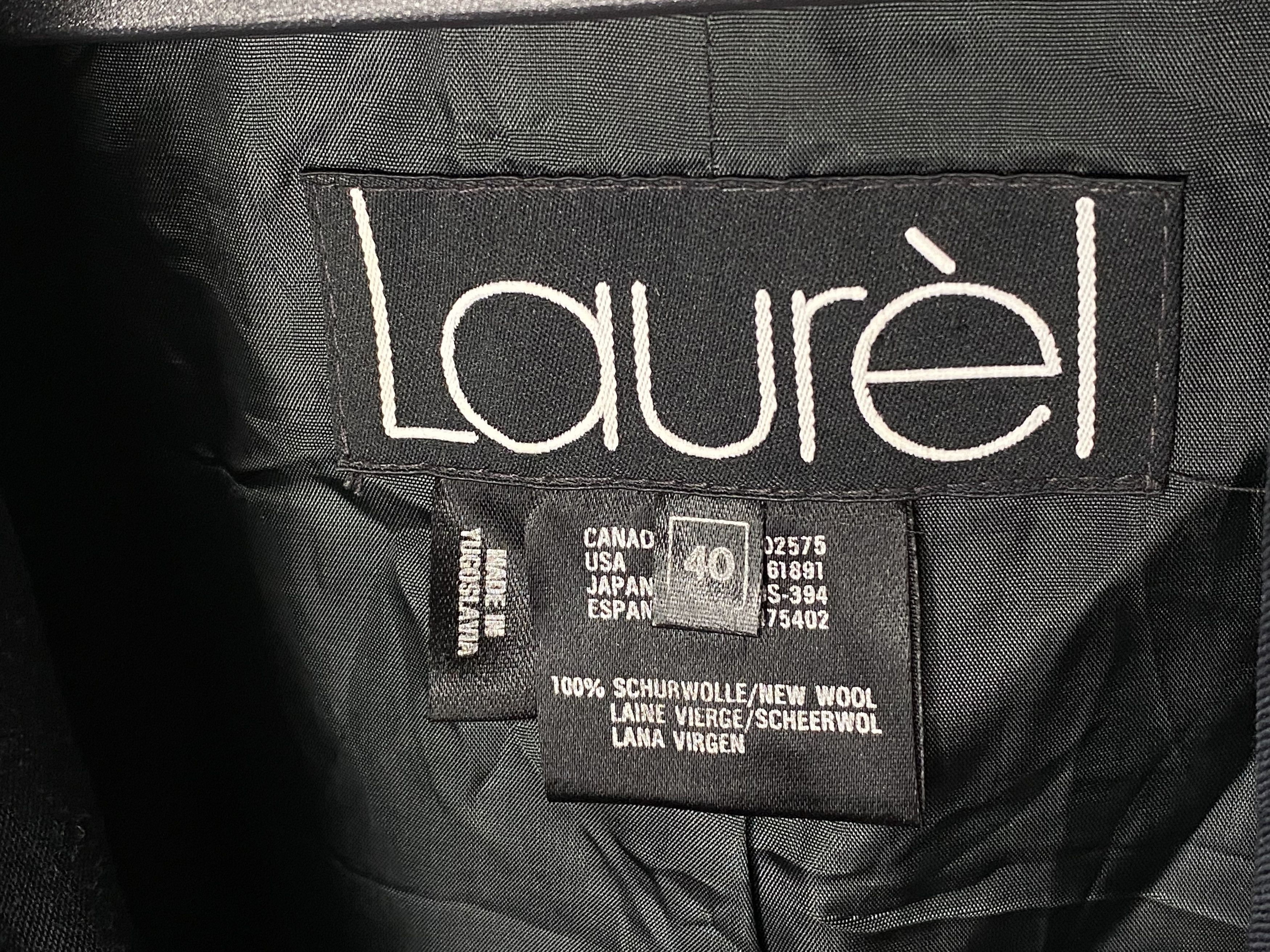 Laurel LAUREL VINTAGE DOUBLE BREASTED BLAZER JACKET BLACKD WOMENS Size S / US 4 / IT 40 - 5 Thumbnail