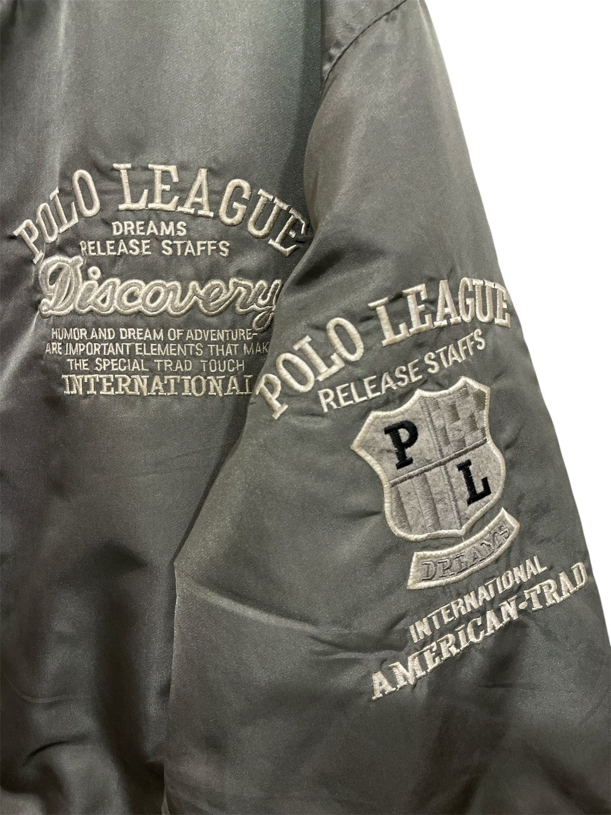 Polo Ralph Lauren Vintage 90s POLO LEAGUE Bomber Jacket Size US L / EU 52-54 / 3 - 6 Thumbnail