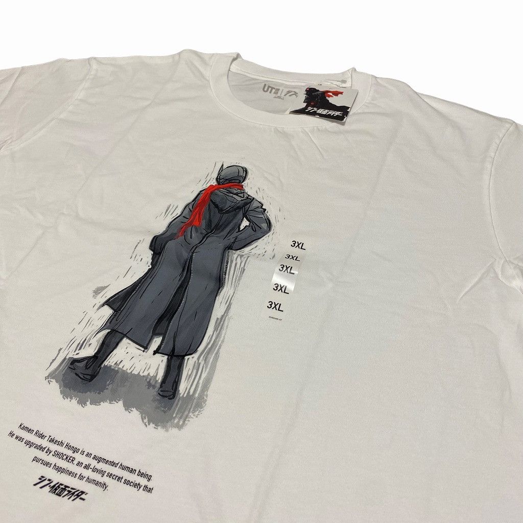 Anime × Japanese Brand SHIN KAMEN RIDER × UNIQLO Tee White Size US XXL / EU 58 / 5 - 2 Thumbnail