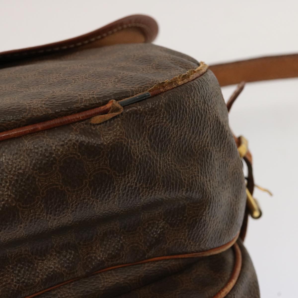 Celine CELINE Macadam Canvas Shoulder Bag Pvc Brown Size ONE SIZE - 10 Thumbnail