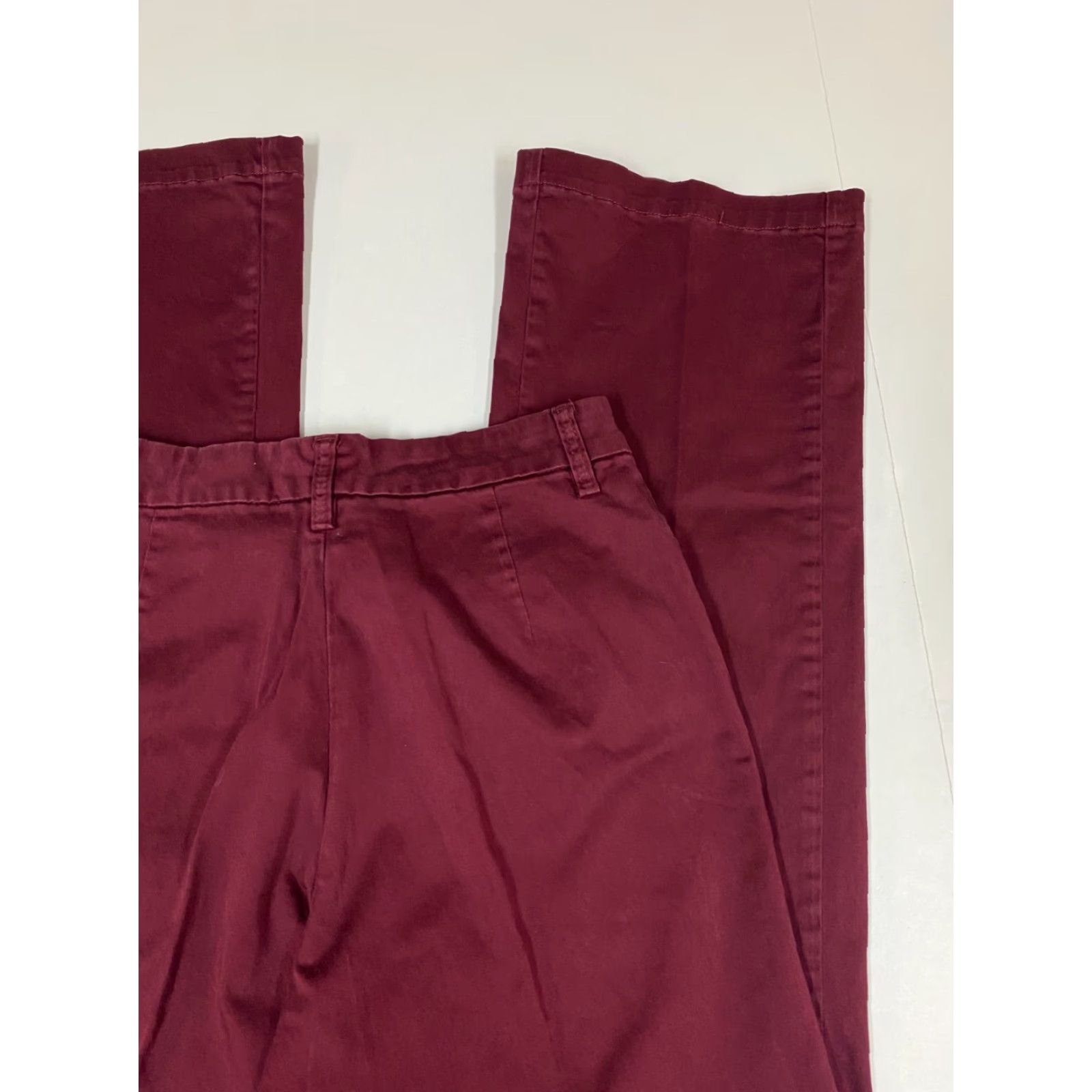 Vintage Riders Pants Womens 26 Red Straight Stretch Chino Cotton Polyester Canvas 32in Inseam Size 26" / US 2 / IT 38 - 6 Thumbnail