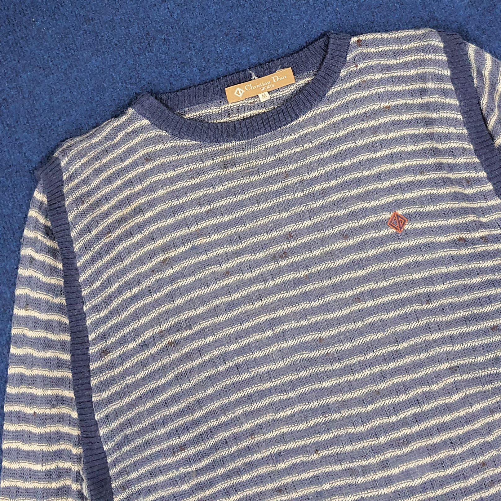 Christian Dior Monsieur × Vintage Vintage Christian Dior Sports Stripes Designer Sweatshirt Size US XS / EU 42 / 0 - 2 Thumbnail