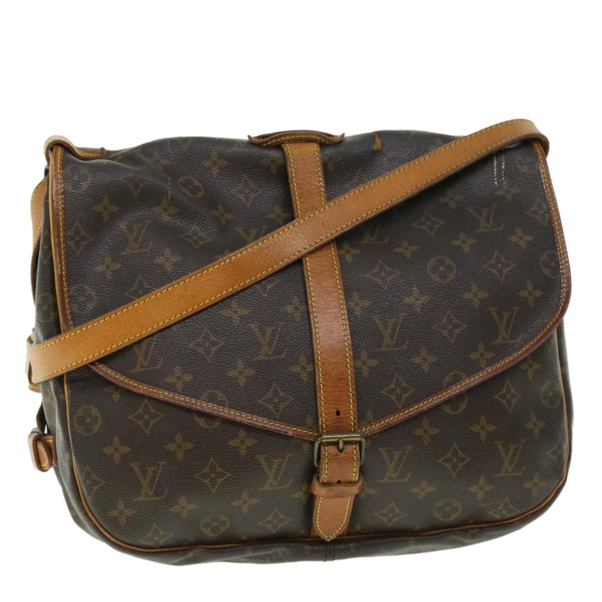 LOUIS VUITTON  Monogram Saumur 35 Shoulder Bag M42254