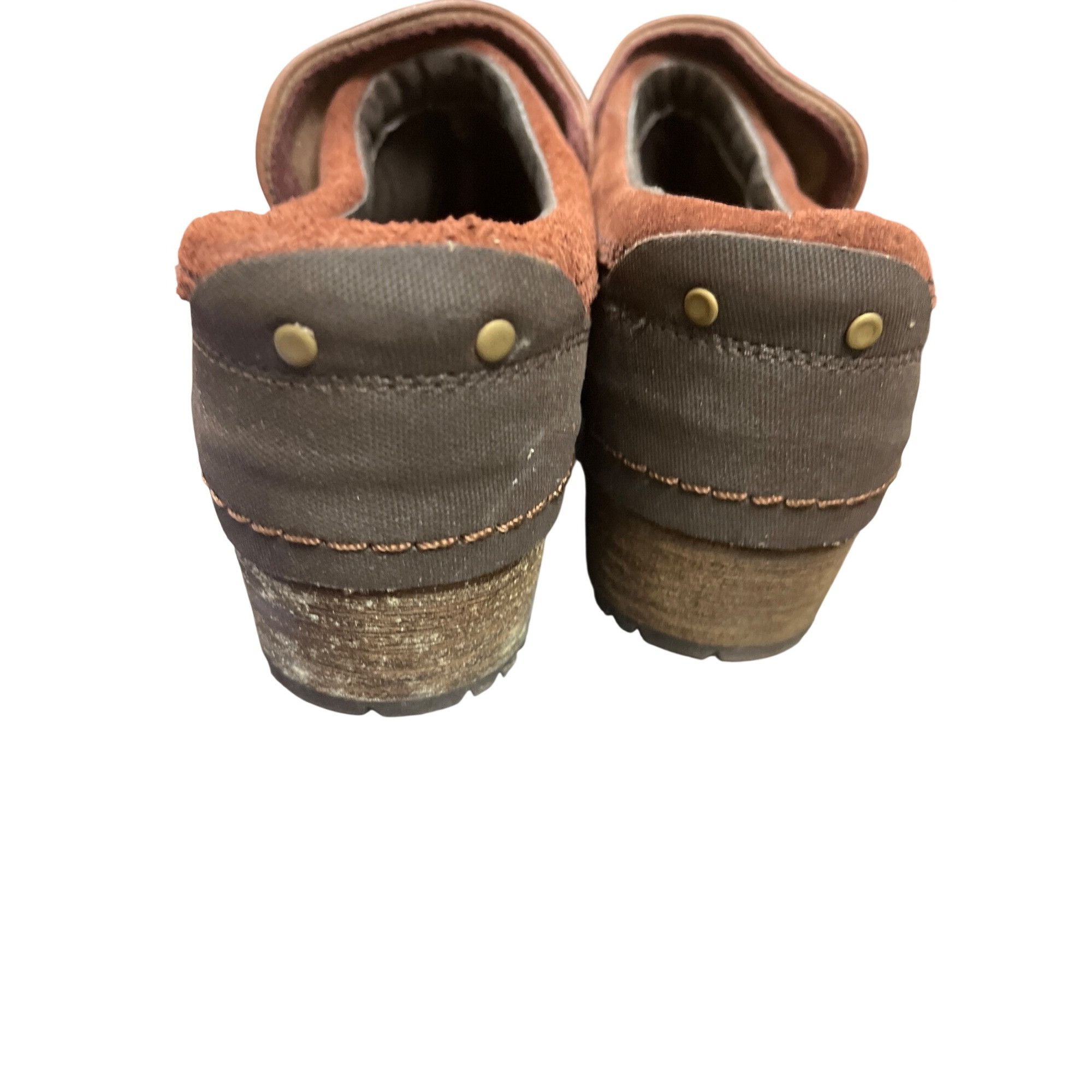 Merrell Merrell Chocolate wms brown leather mules clogs shoes sz 8 S Size US 8 / IT 38 - 12 Thumbnail
